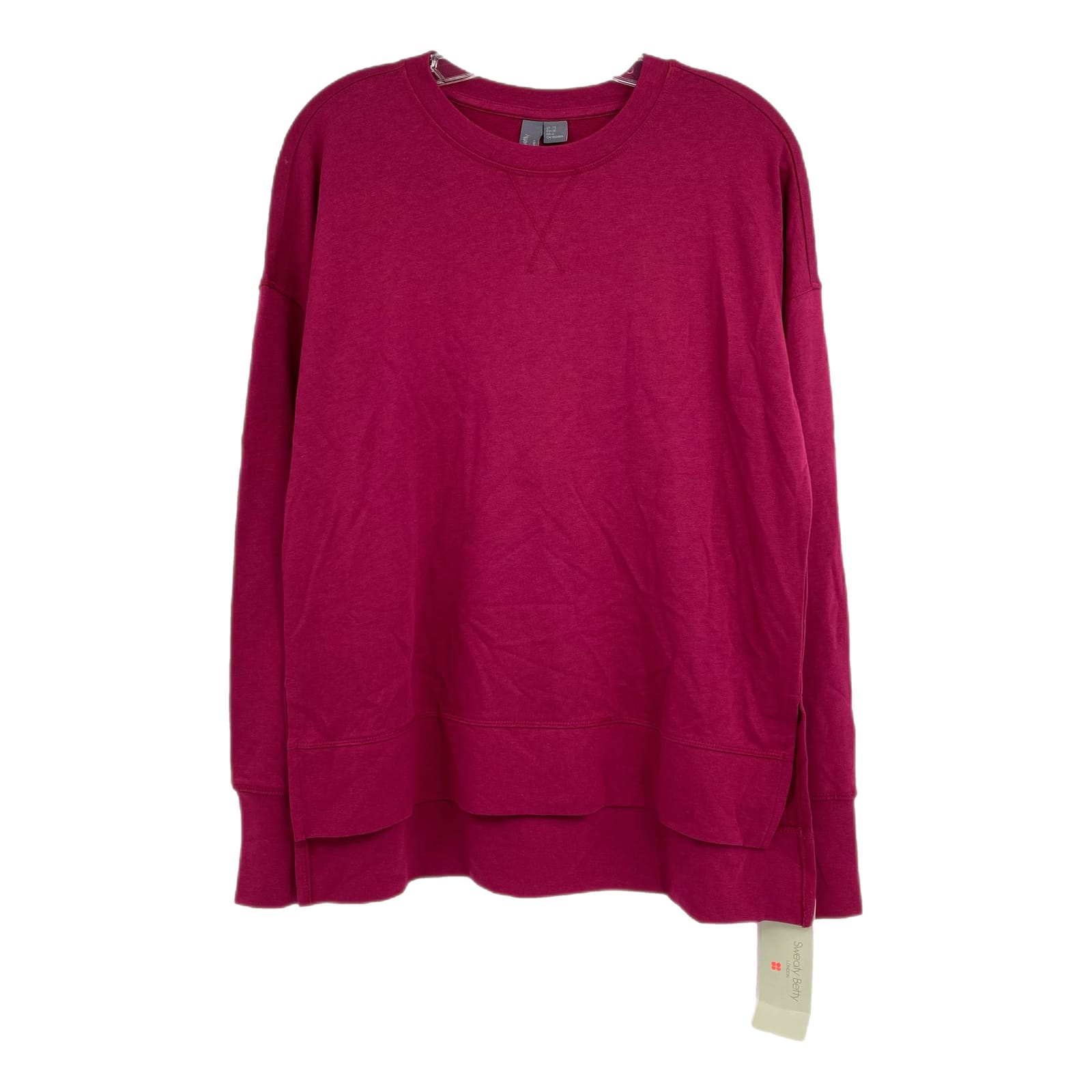 Sweaty Betty Raspberry Red After Class Longline Sweatshirt