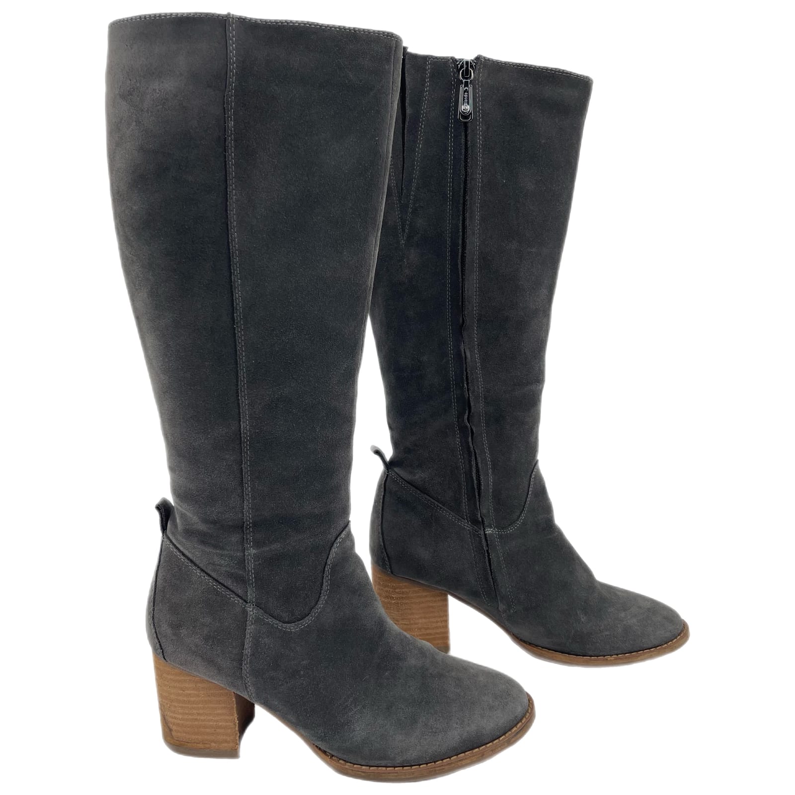 Blondo Gray Waterproof Heeled Boots