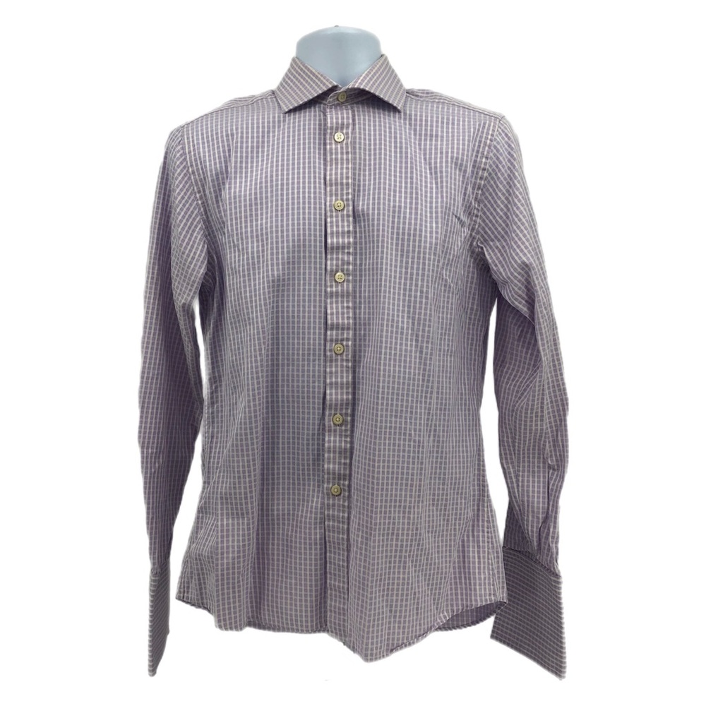 Charles Tyrwhitt Purple & White Breathable Dress Shirt