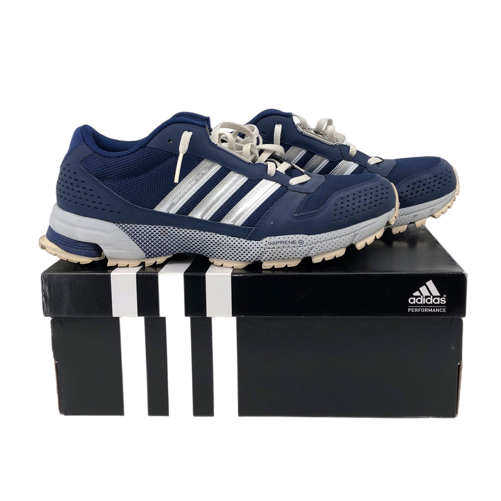 adidas Blue Silver Athletic Sneakers