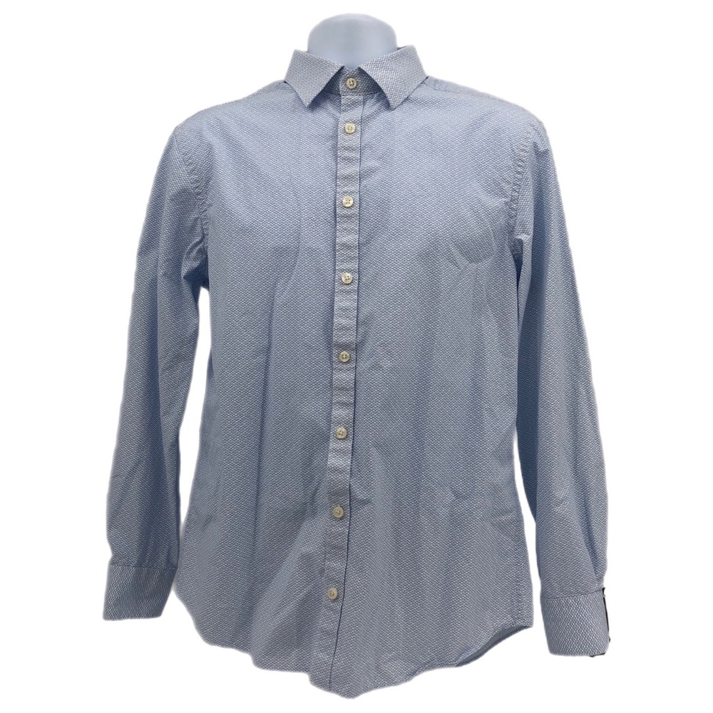Charles Tyrwhitt White & Blue Slim Fit Button-Up Shirt