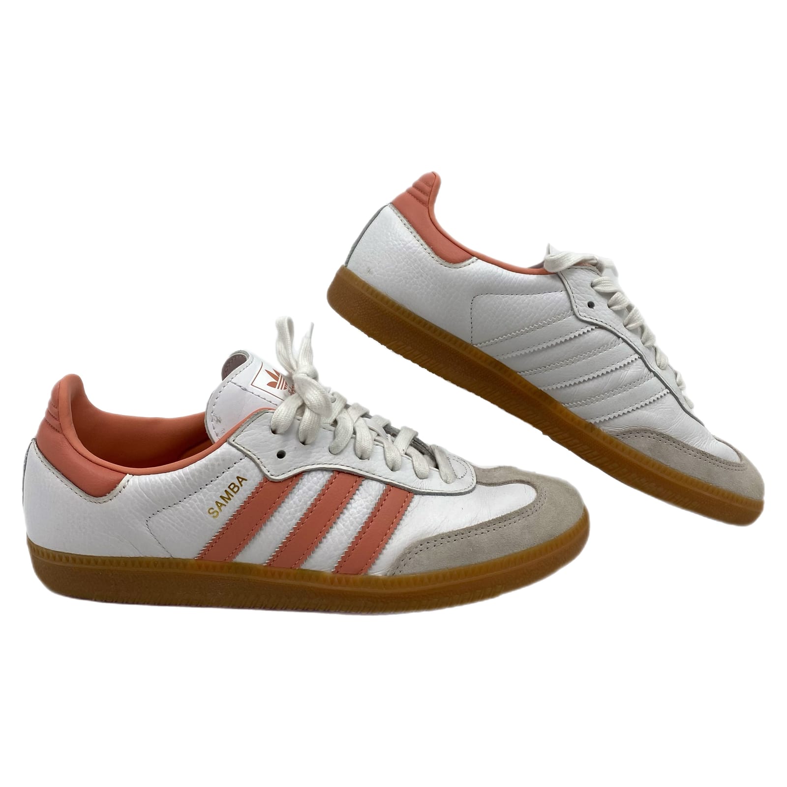 Adidas White Pink Samba Sneakers