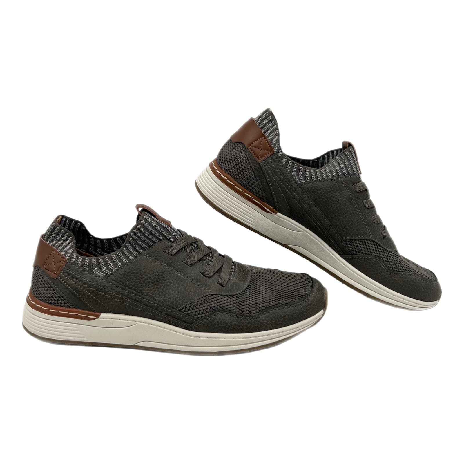 Dr. Scholl's Gray Brown Knit Slip-On Sneakers