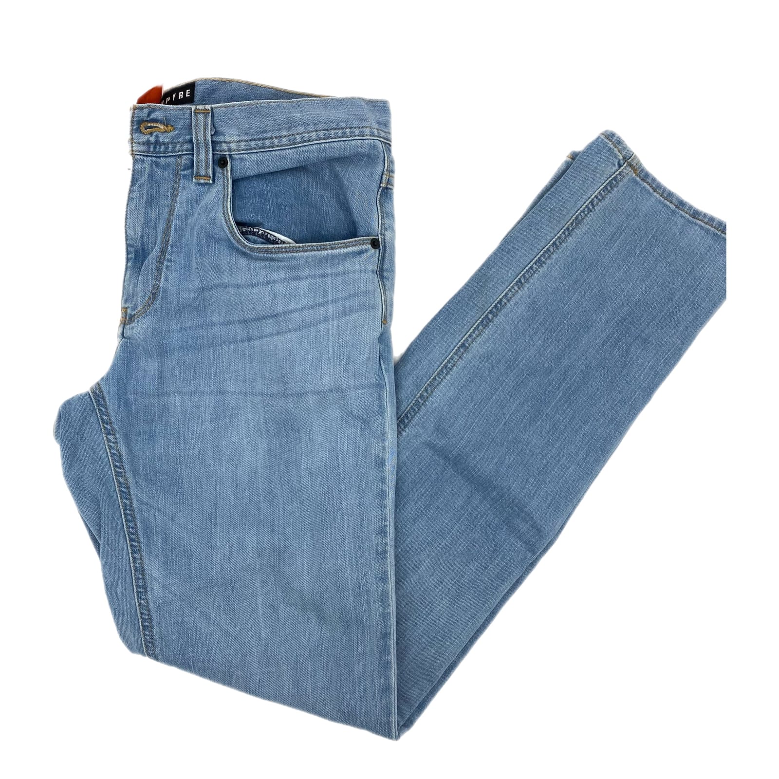 Empyre Blue High-Rise Light Wash Straight Jeans