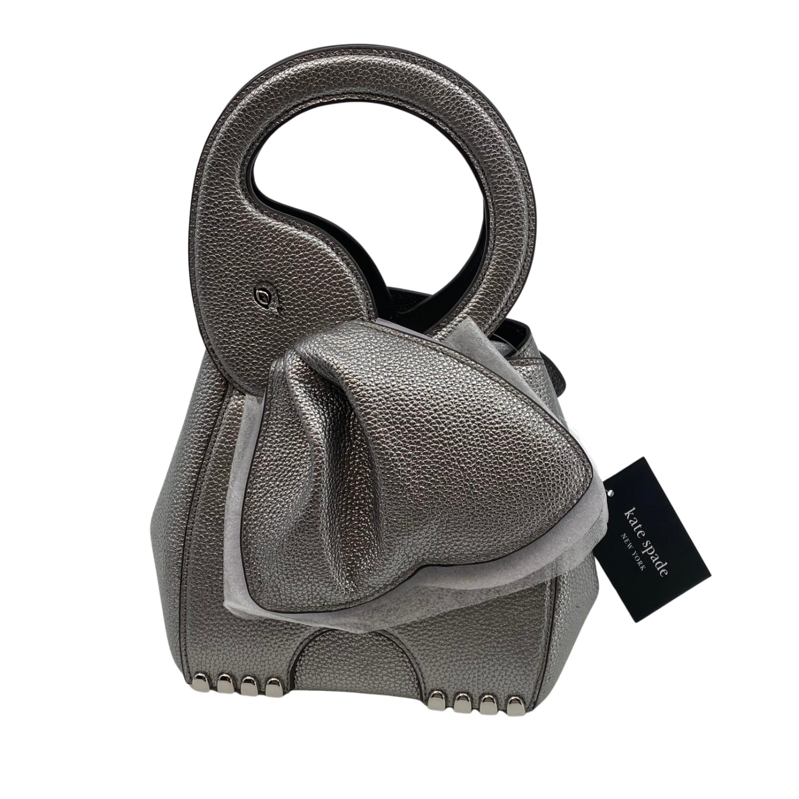 Kate Spade Silver Leather Crossbody Shoulder Bag