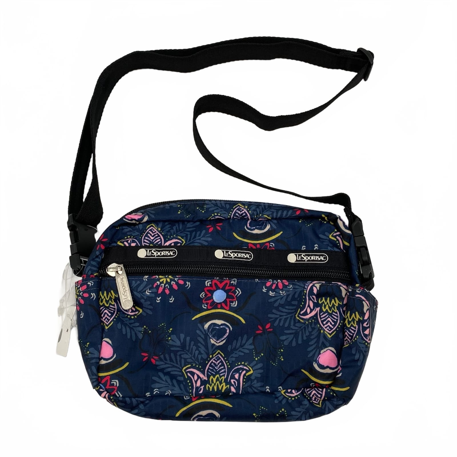LeSportsac Blue Pink Candace Convertible Crossbody Bag