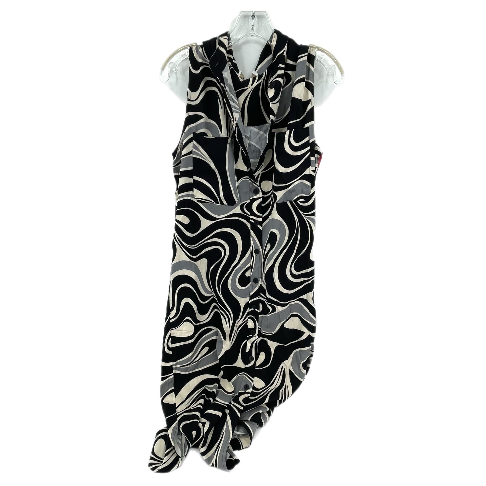 Corey Lynn Calter Black & White Sleeveless Midi Dress
