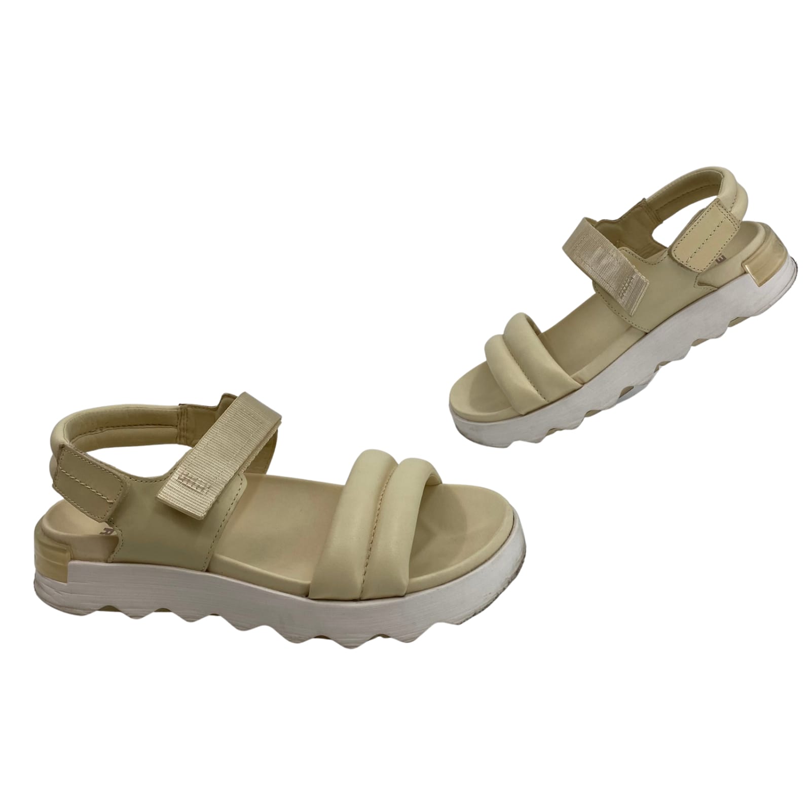 Sorel Cream Adjustable Strap Sandals