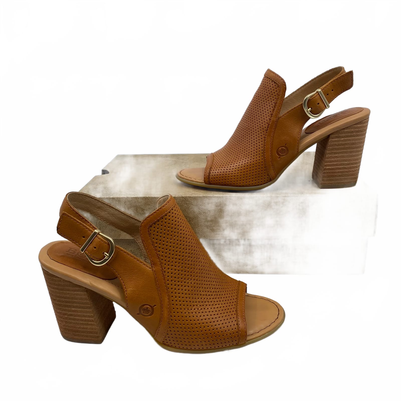 Born Tan Leather Pumps