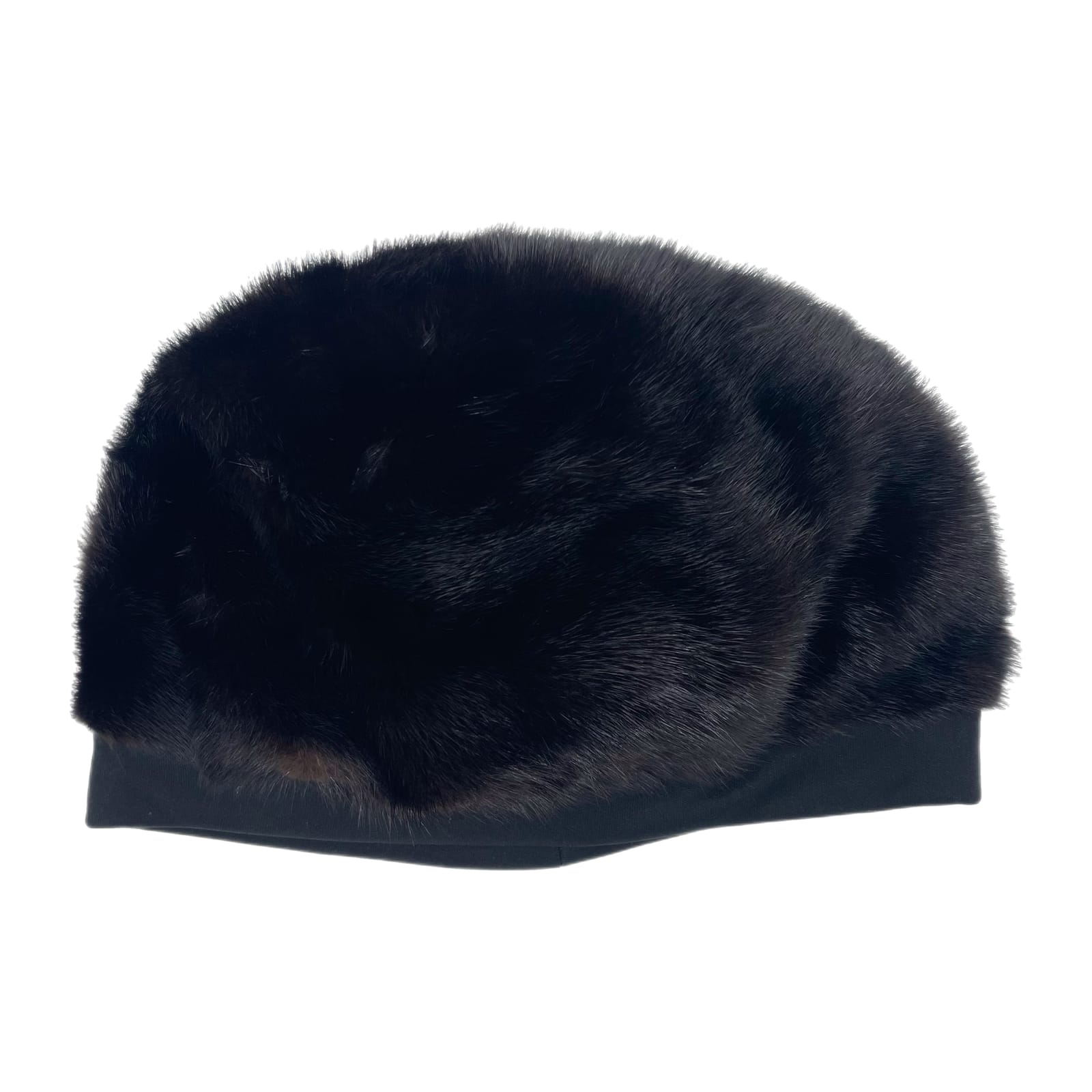 Classic Brown & Black Fur Beanie
