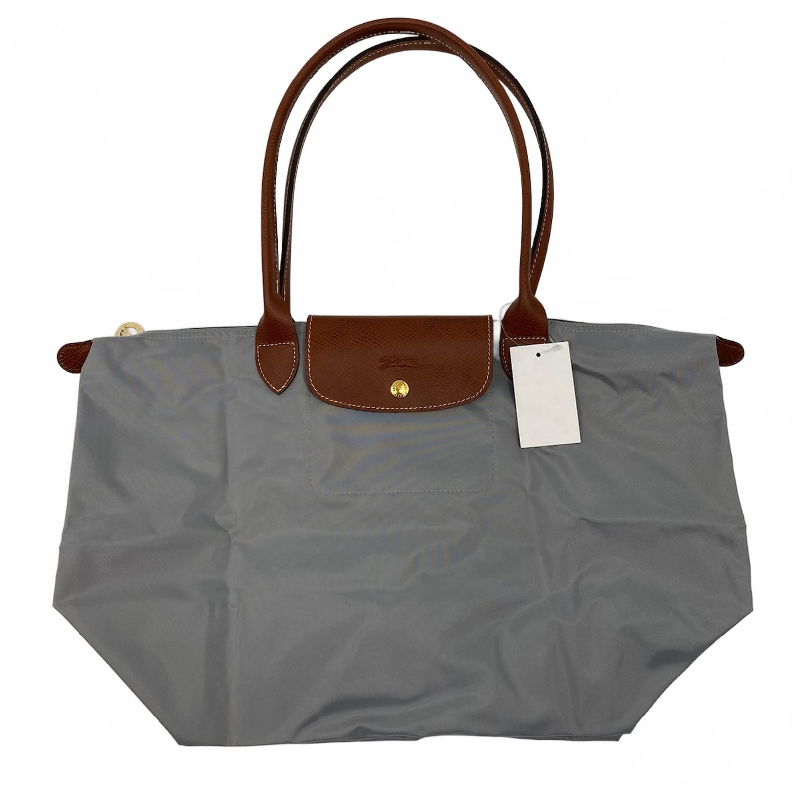 Longchamp Gray Brown Le Pliage Tote