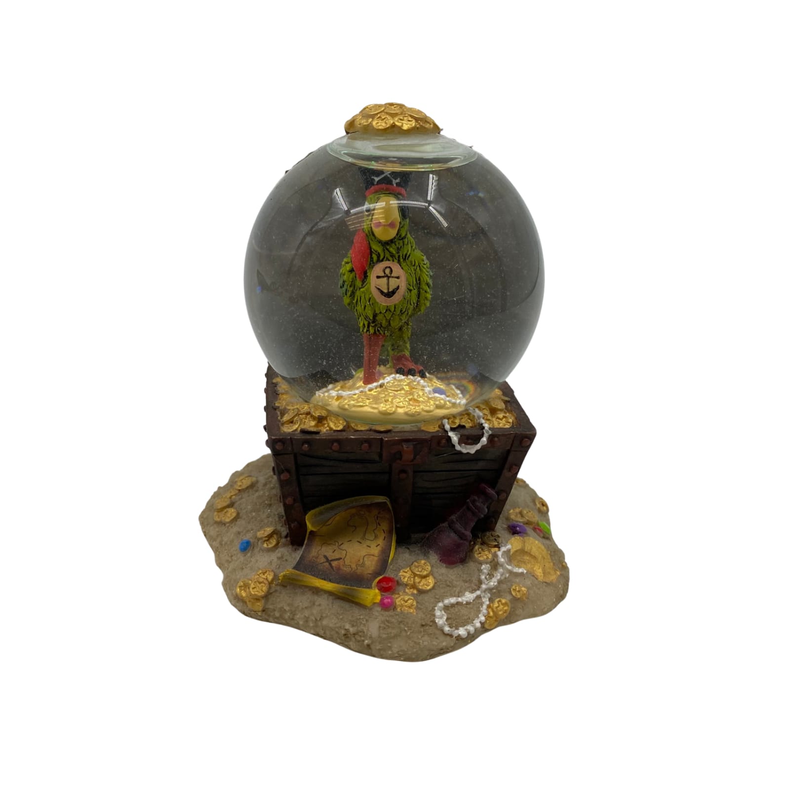 Disney Brown Yo Ho Pirates of the Caribbean Snow Globe Home Decor Accent