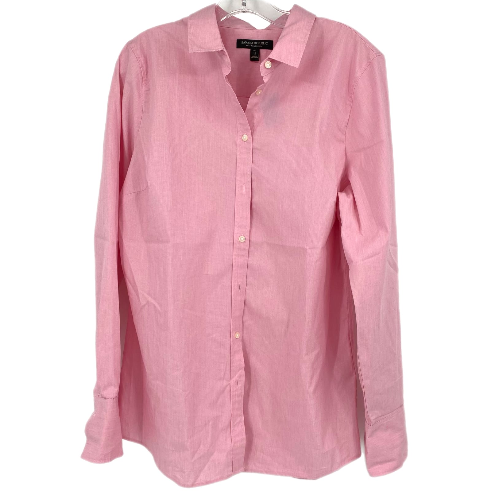 Banana Republic Pink Button-Up Shirt