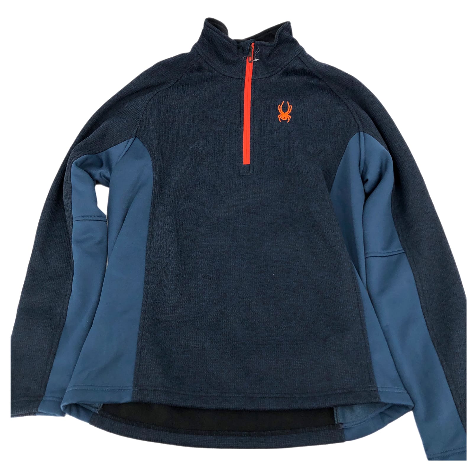 Spyder Blue-Orange Pullover Turtle Neck Sweater