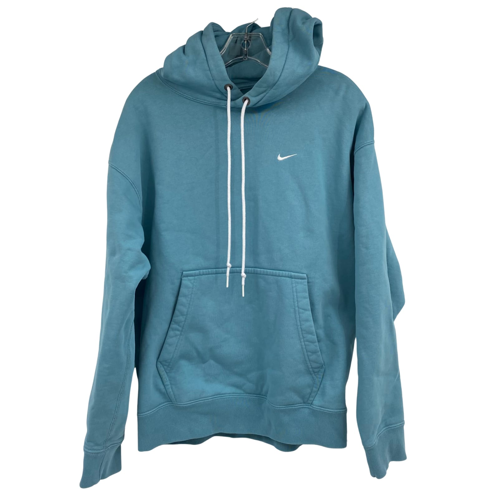 Nike Blue Cotton Blend Pullover Hoodie