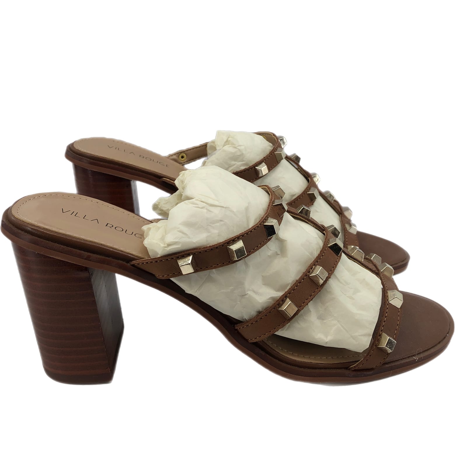 Elegant Brown and Tan Leather Sandals