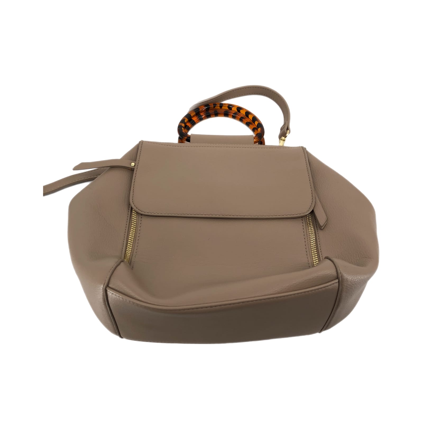 Sole Society Beige Classic Shoulder Bag