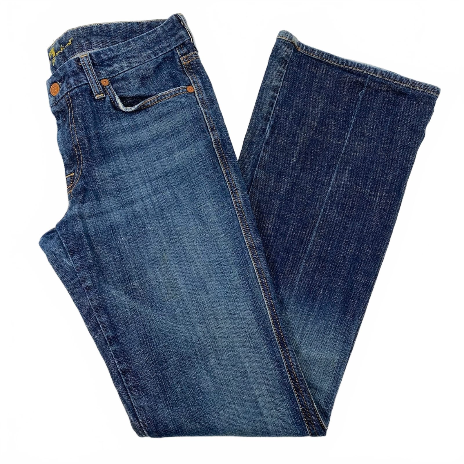7 For All Mankind Blue Bootcut Jeans