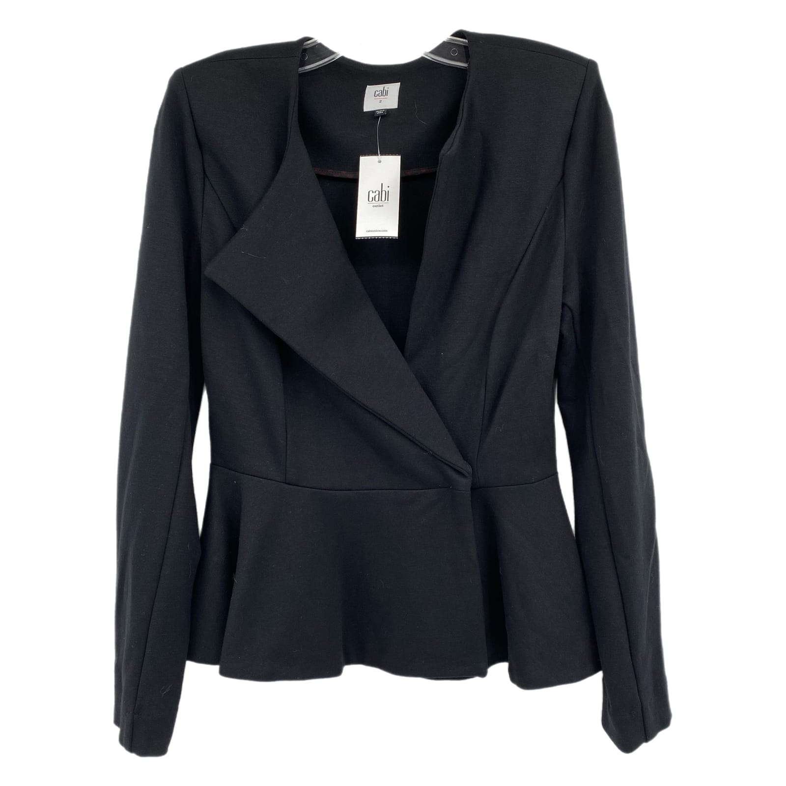 CAbi Black Peplum Blazer