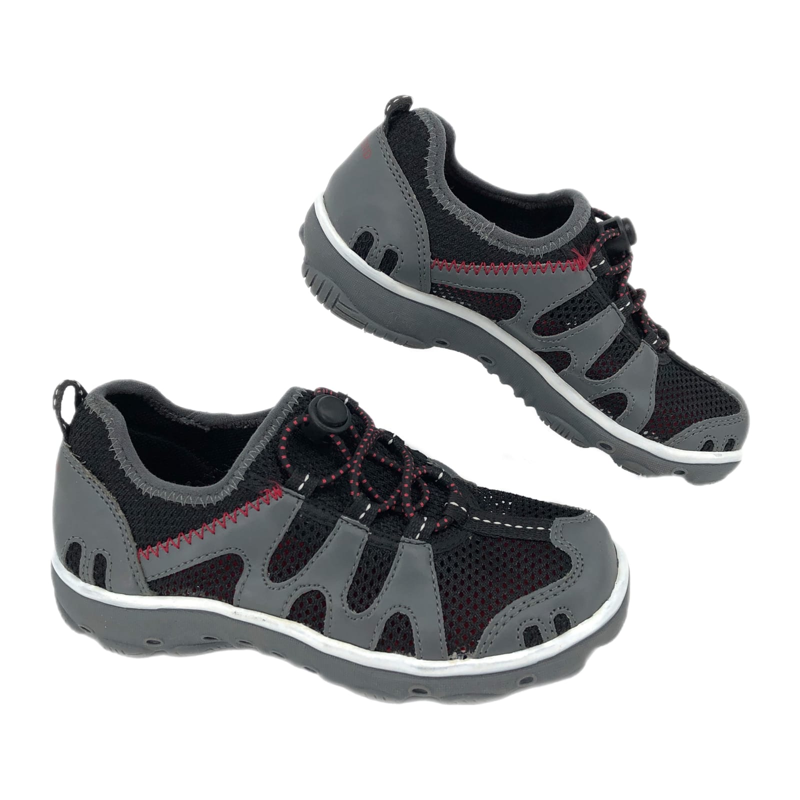 Lands' End Gray/Black Comfort Textile Water Shoes