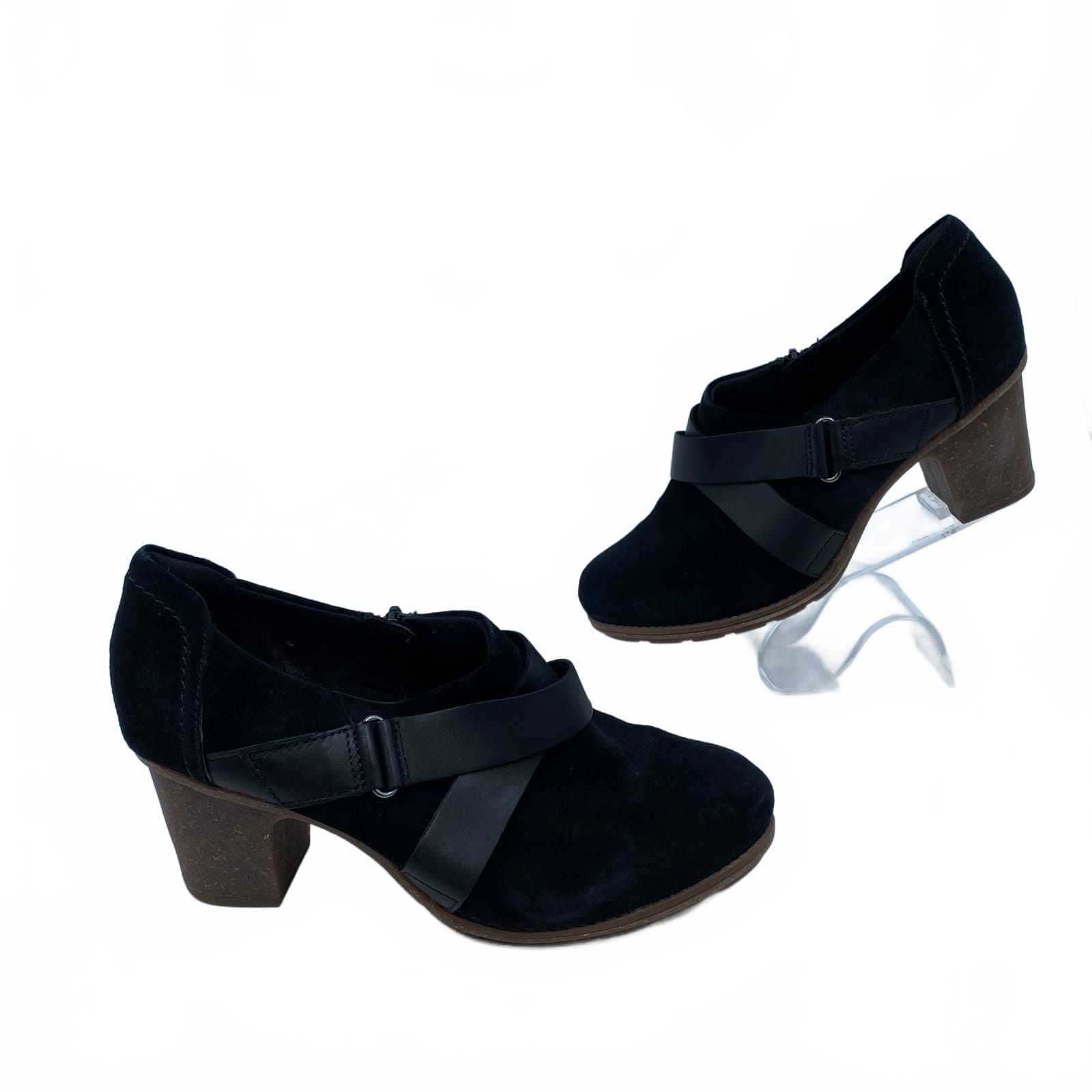 Clarks Black Suede Bootie