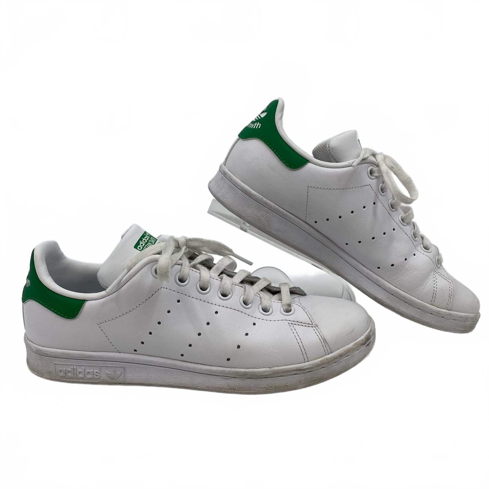 adidas White Green Stan Smith Sneakers