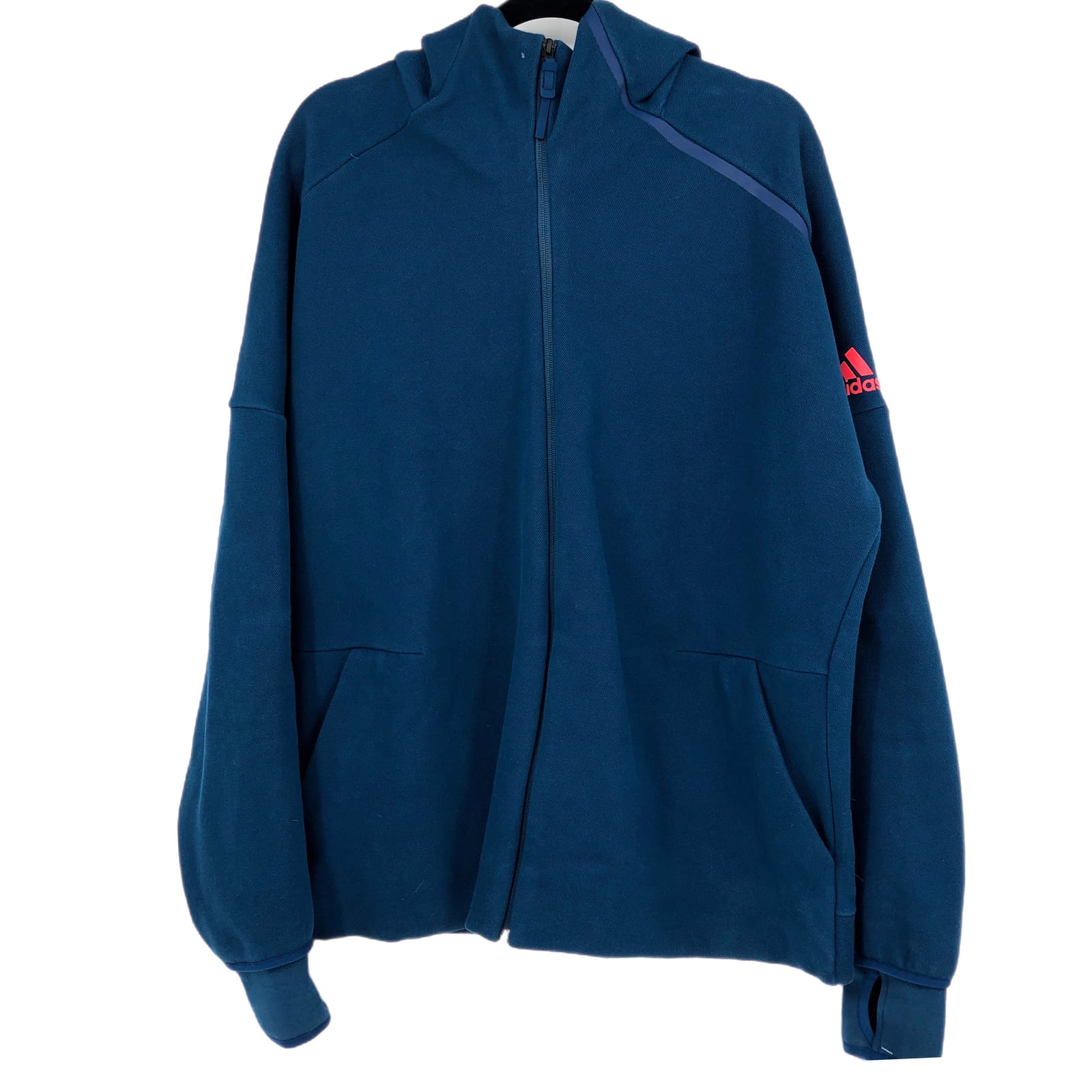 adidas Blue Full Zip Sweatshirt