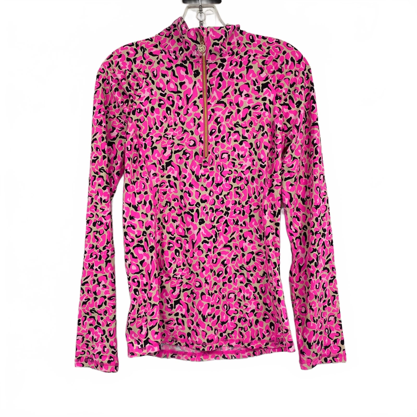 Lilly Pulitzer Pink Animal Print Long Sleeve Pullover