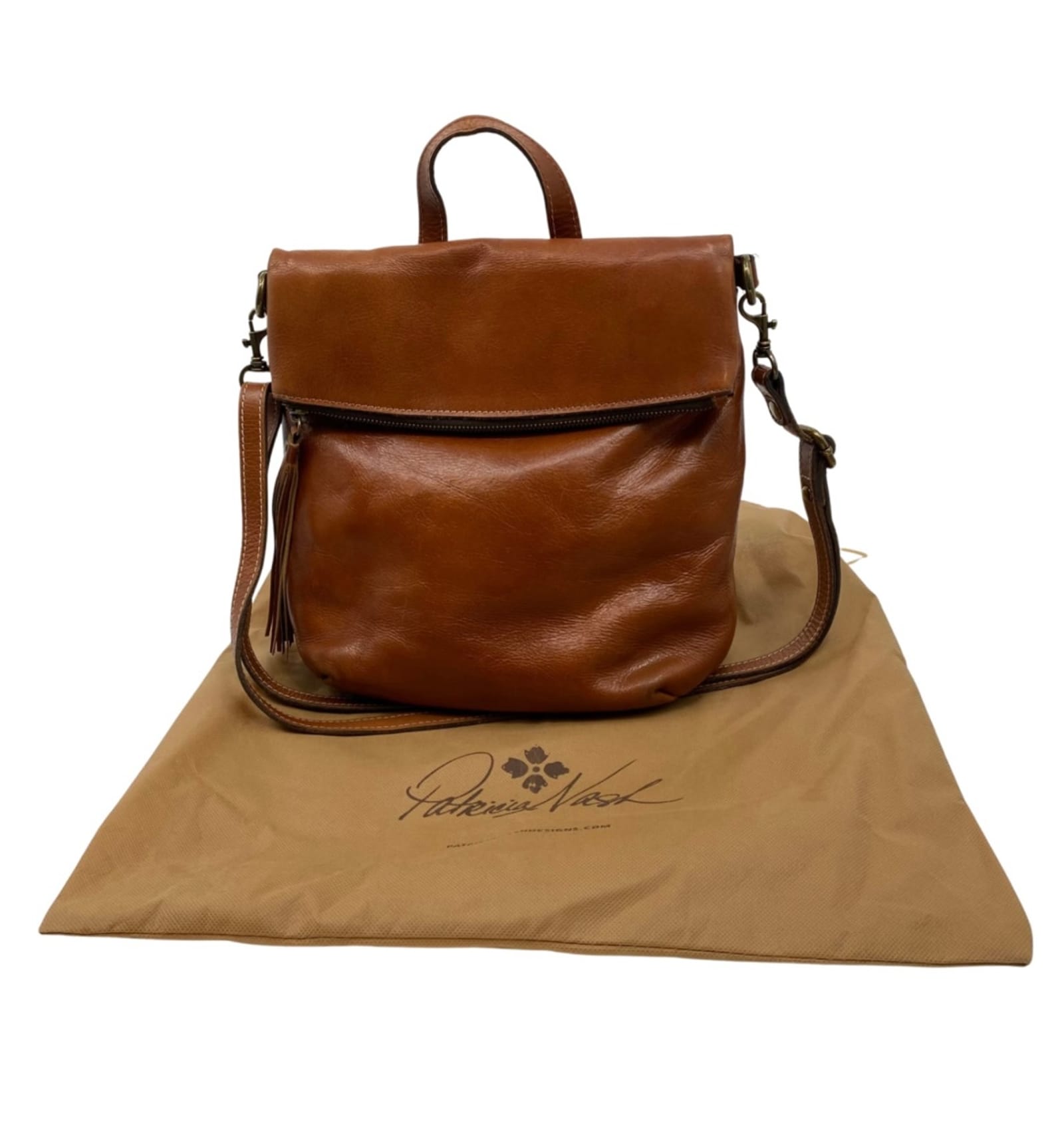 Patricia Nash Brown Leather Backpack