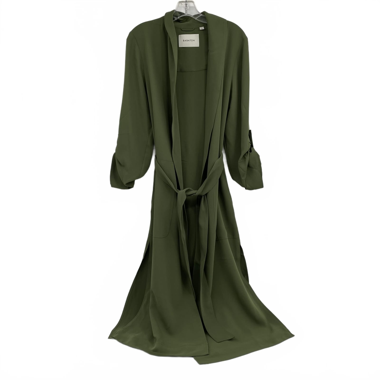Babaton Kahlo Robe Green Trench Coat