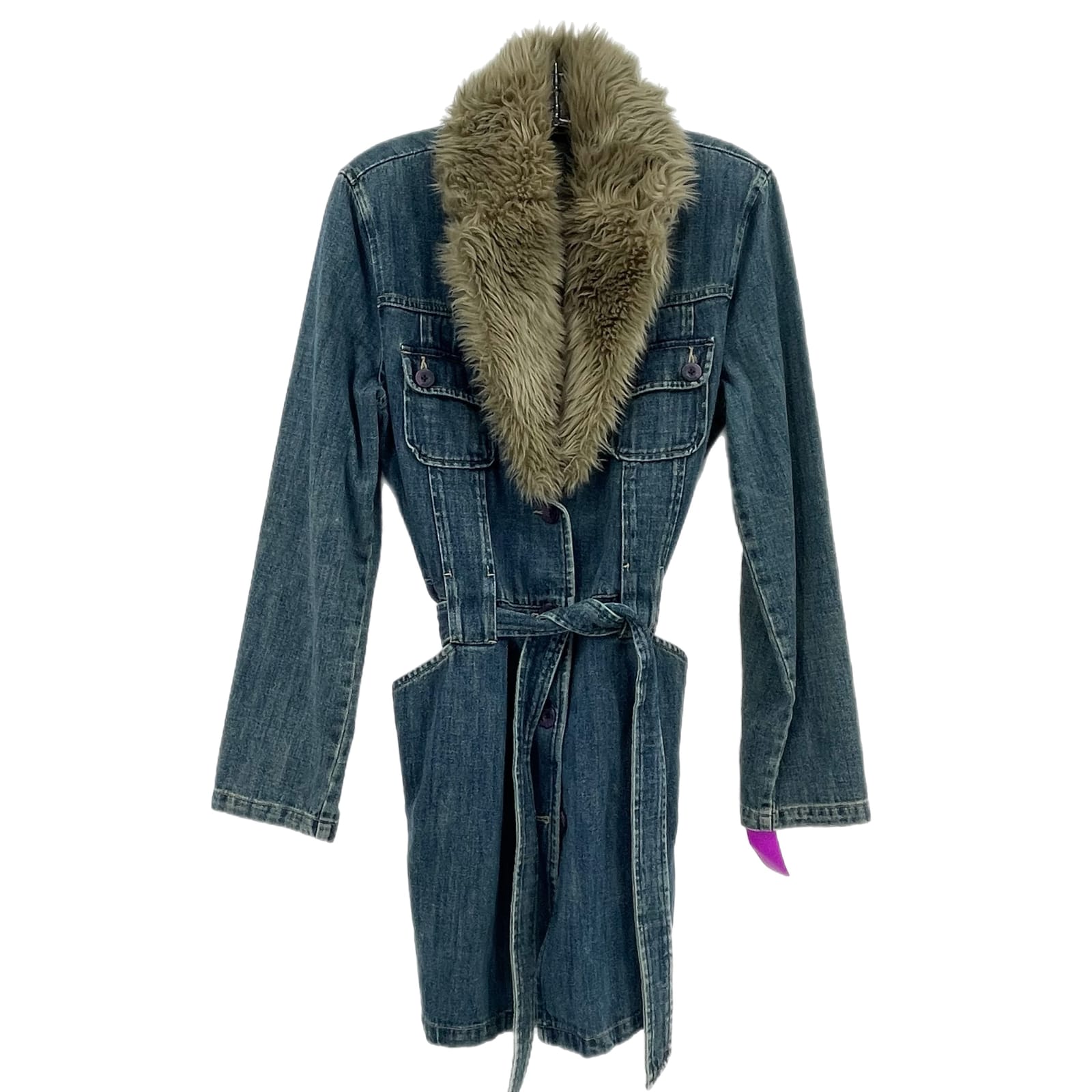 Caslon Blue & Tan Classic Trench Coat