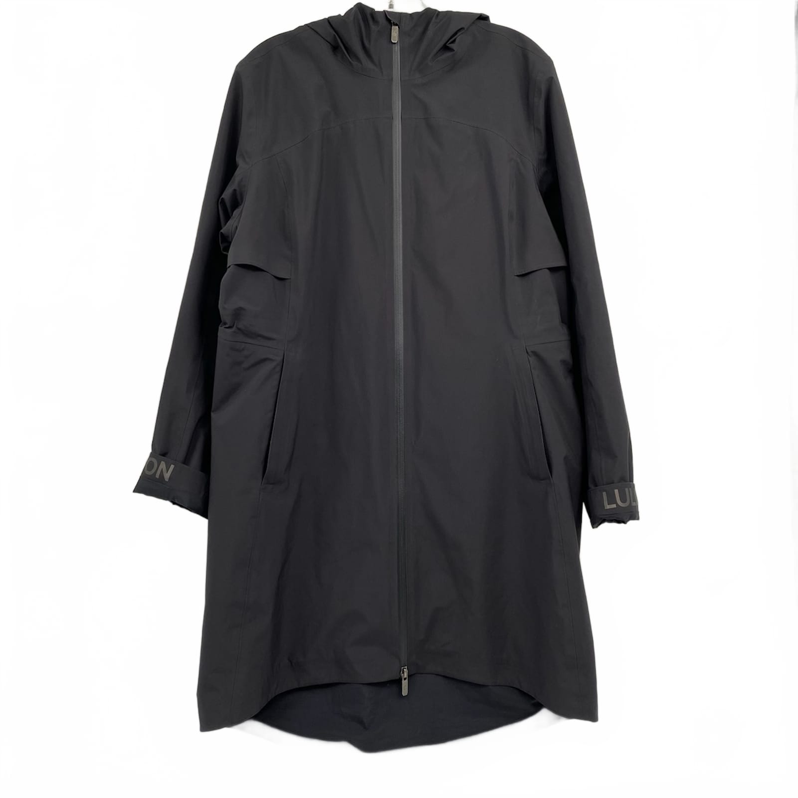 lululemon Black Hooded Long Jacket