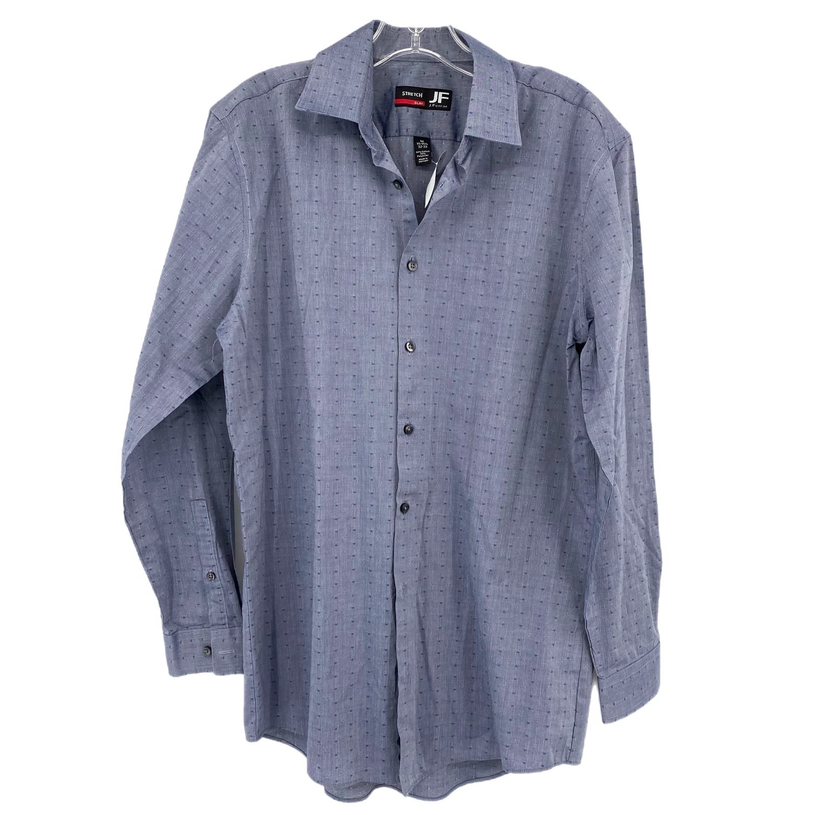 jf j.ferrar Blue Classic Button-Up Shirt
