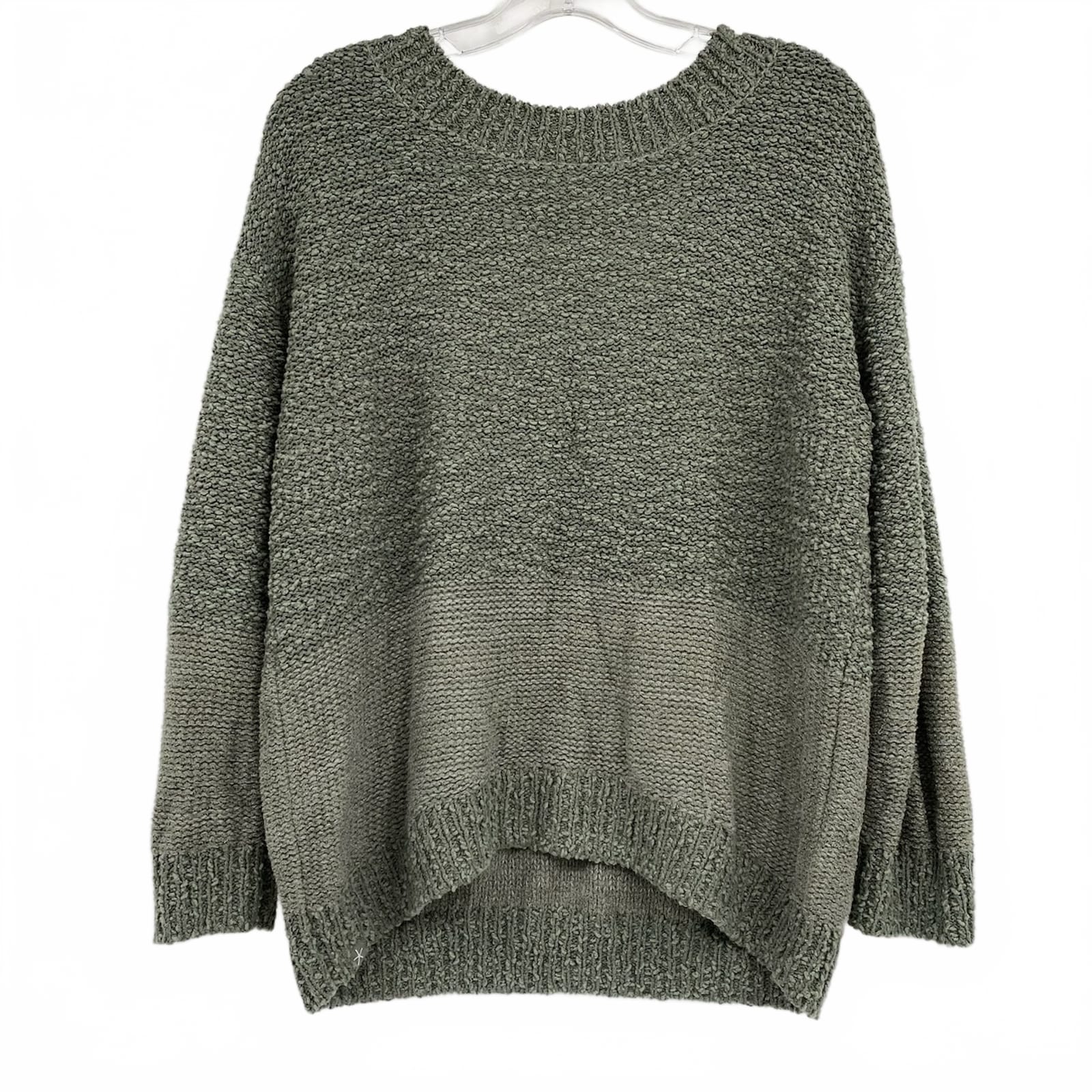 Barefoot Dreams Green Scoop Back Sweater