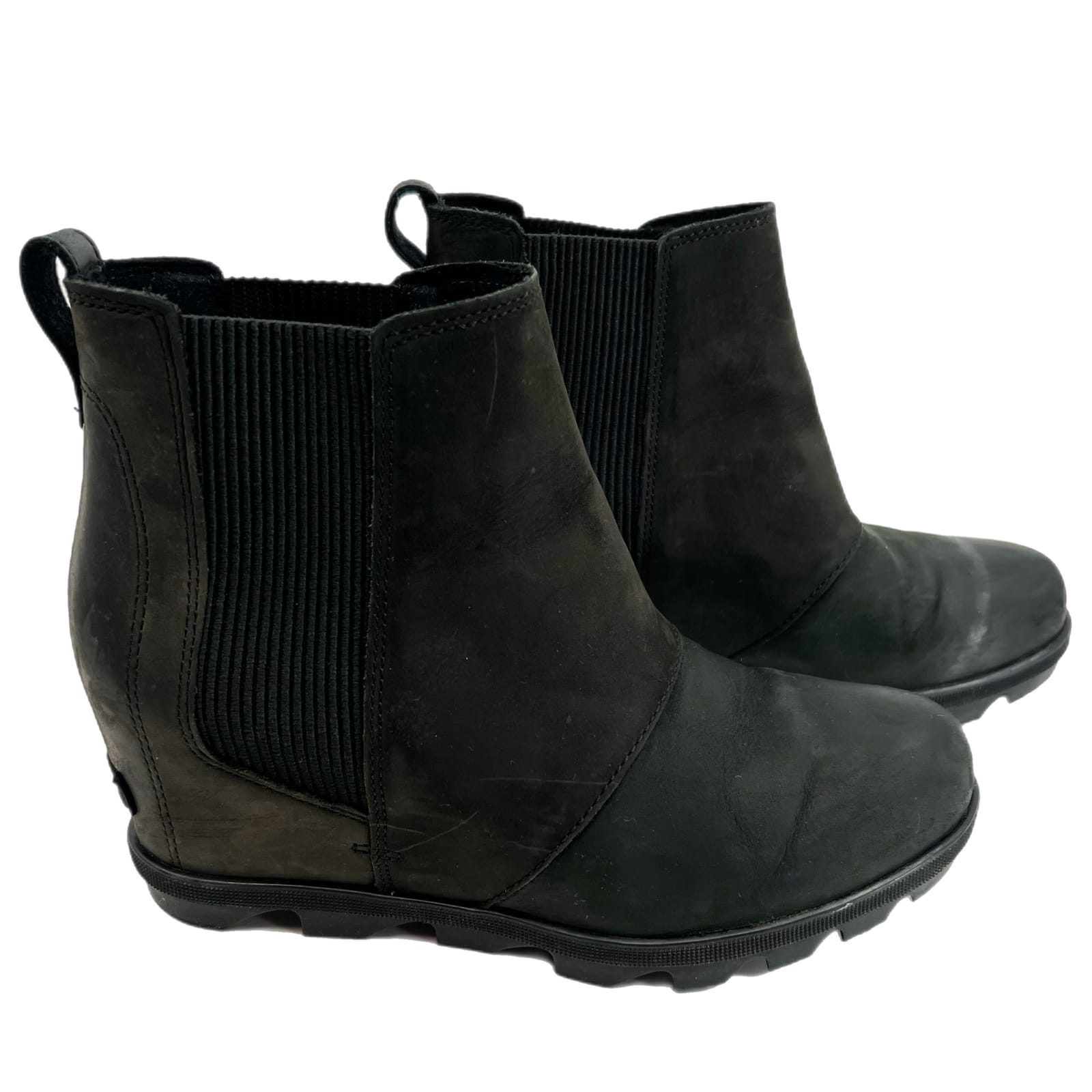 Sorel Black Ultra-High Wedge Bootie