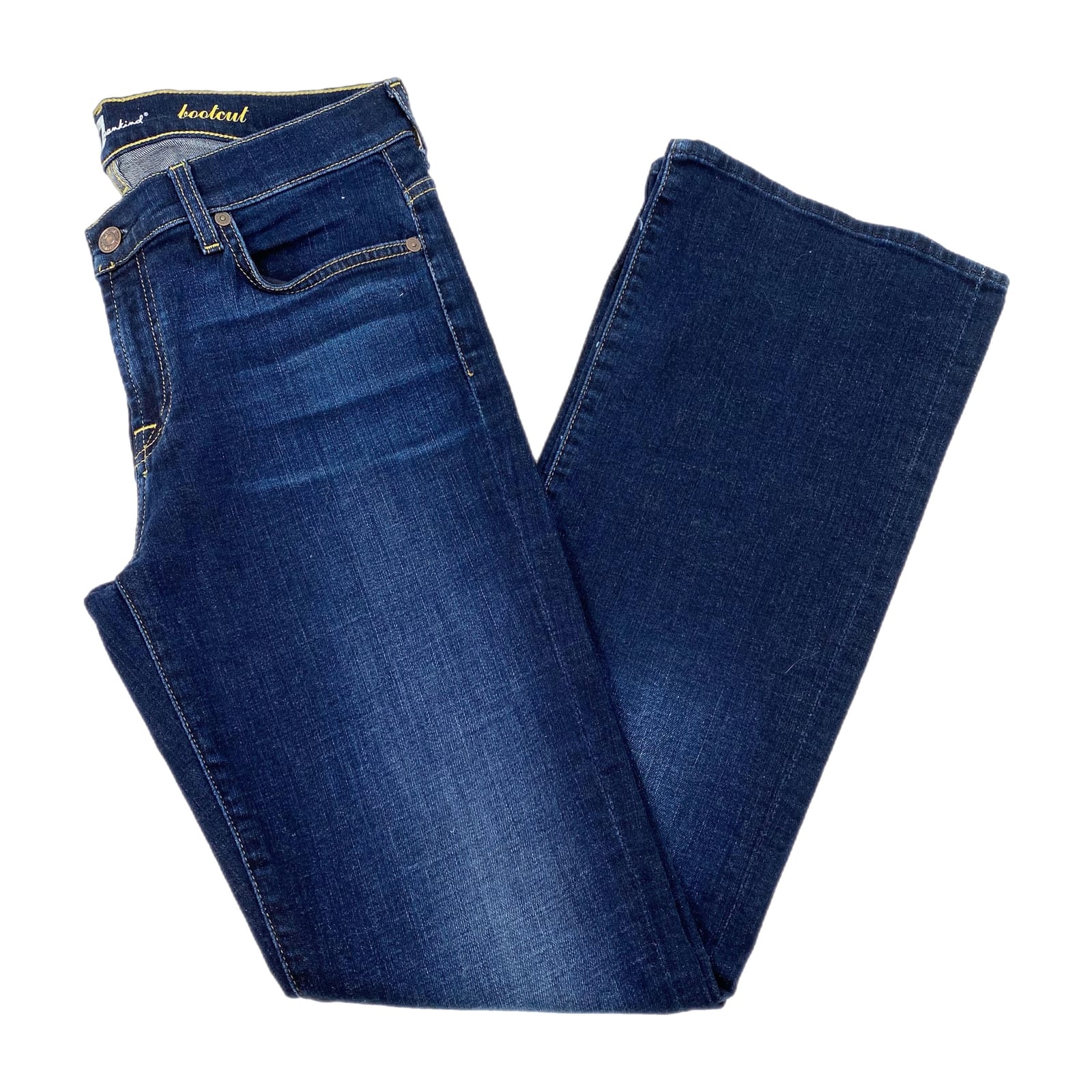 7 For All Mankind Dark Blue Bootcut Jeans
