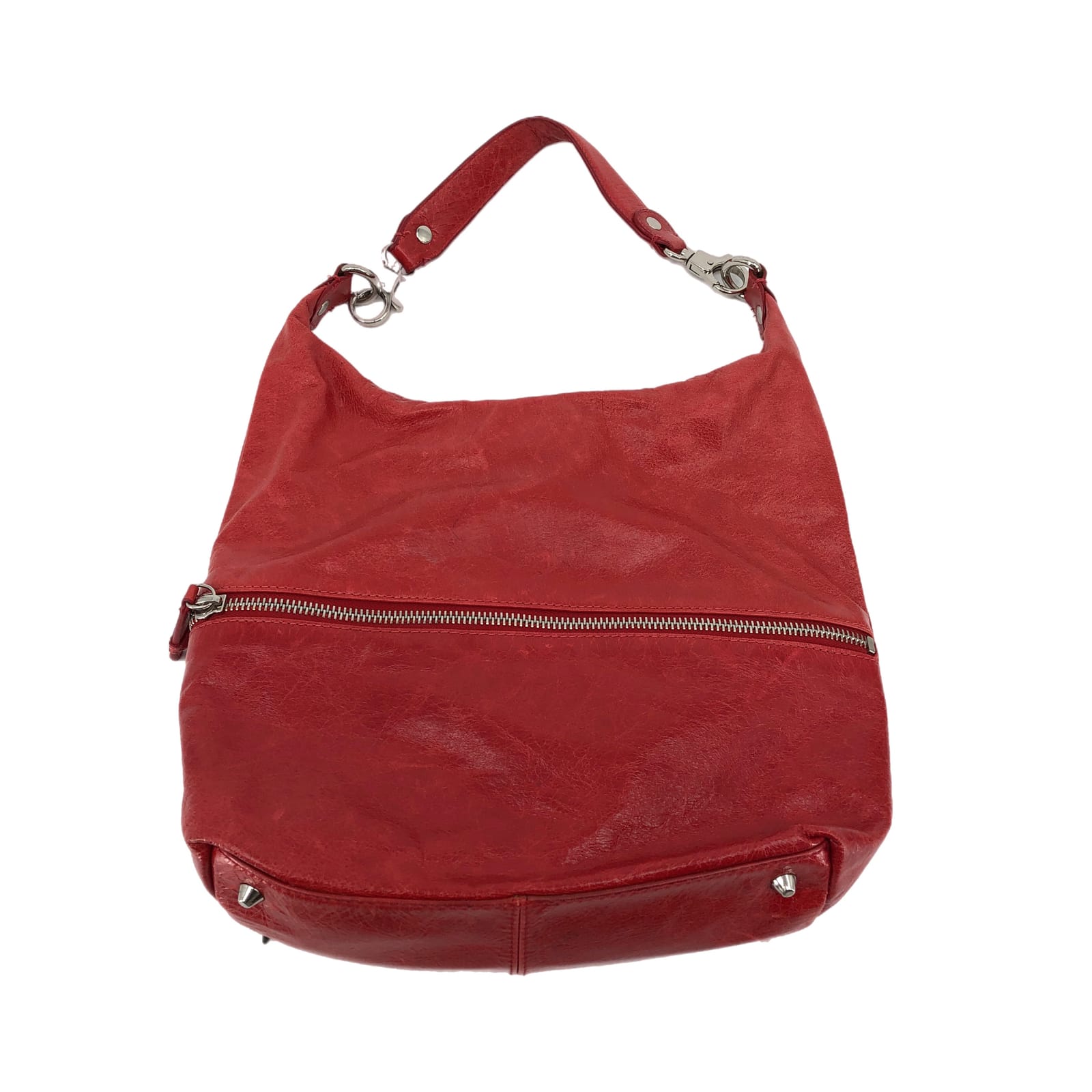HOBO Red Leather Shoulder Bag