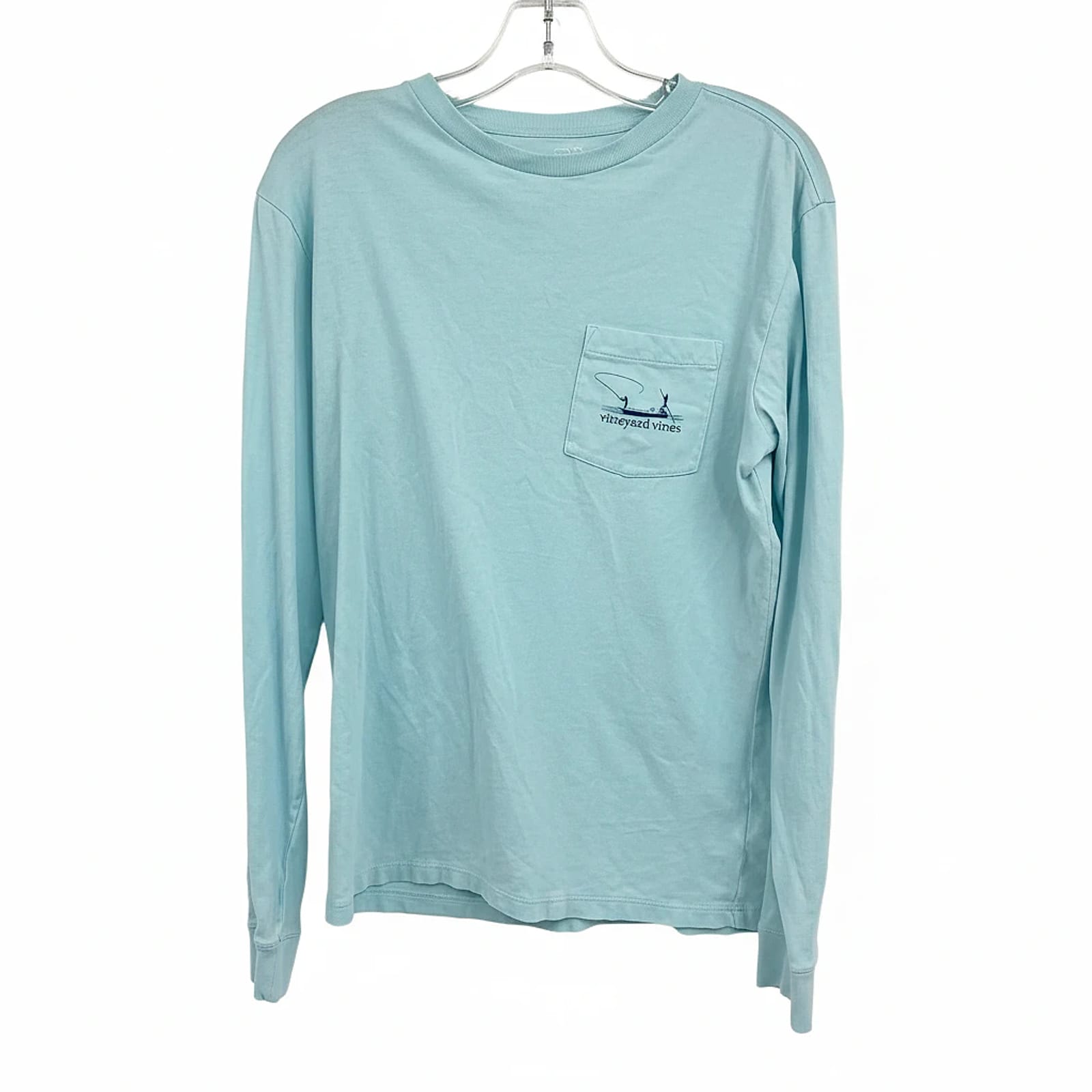 Vineyard Vines Blue 100% Cotton Long Sleeve Tee