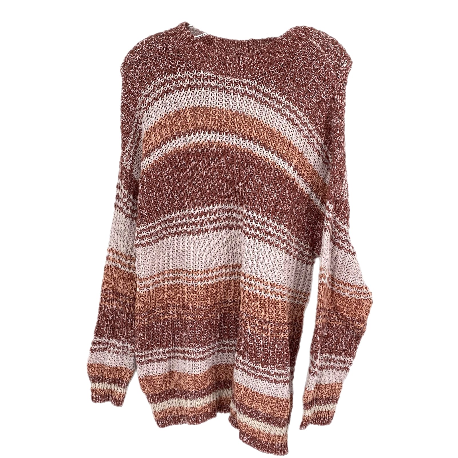 American Eagle Pink Striped Pullover Sweater