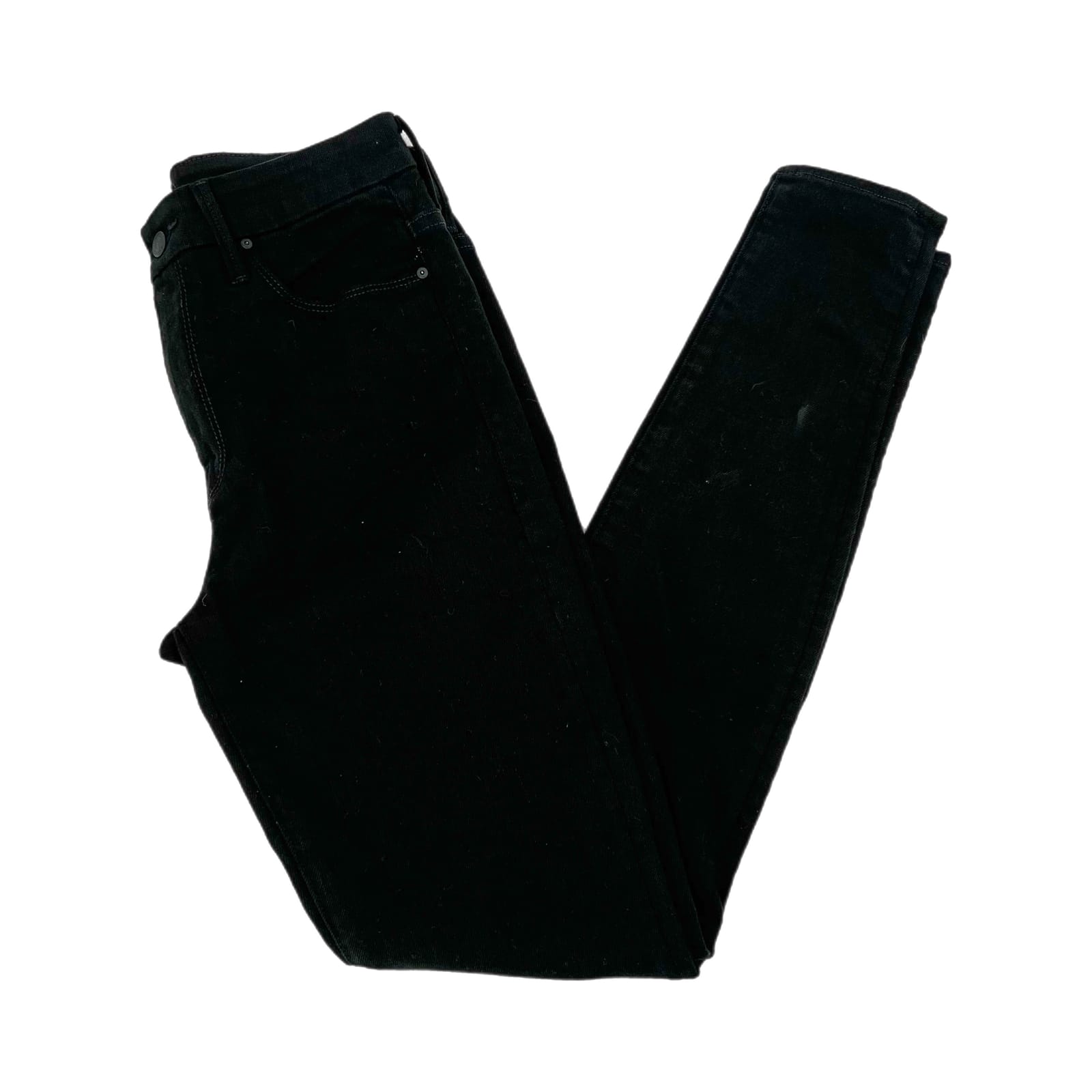 MOTHER Black High Waisted Looker Skimpy Skinny Jeans