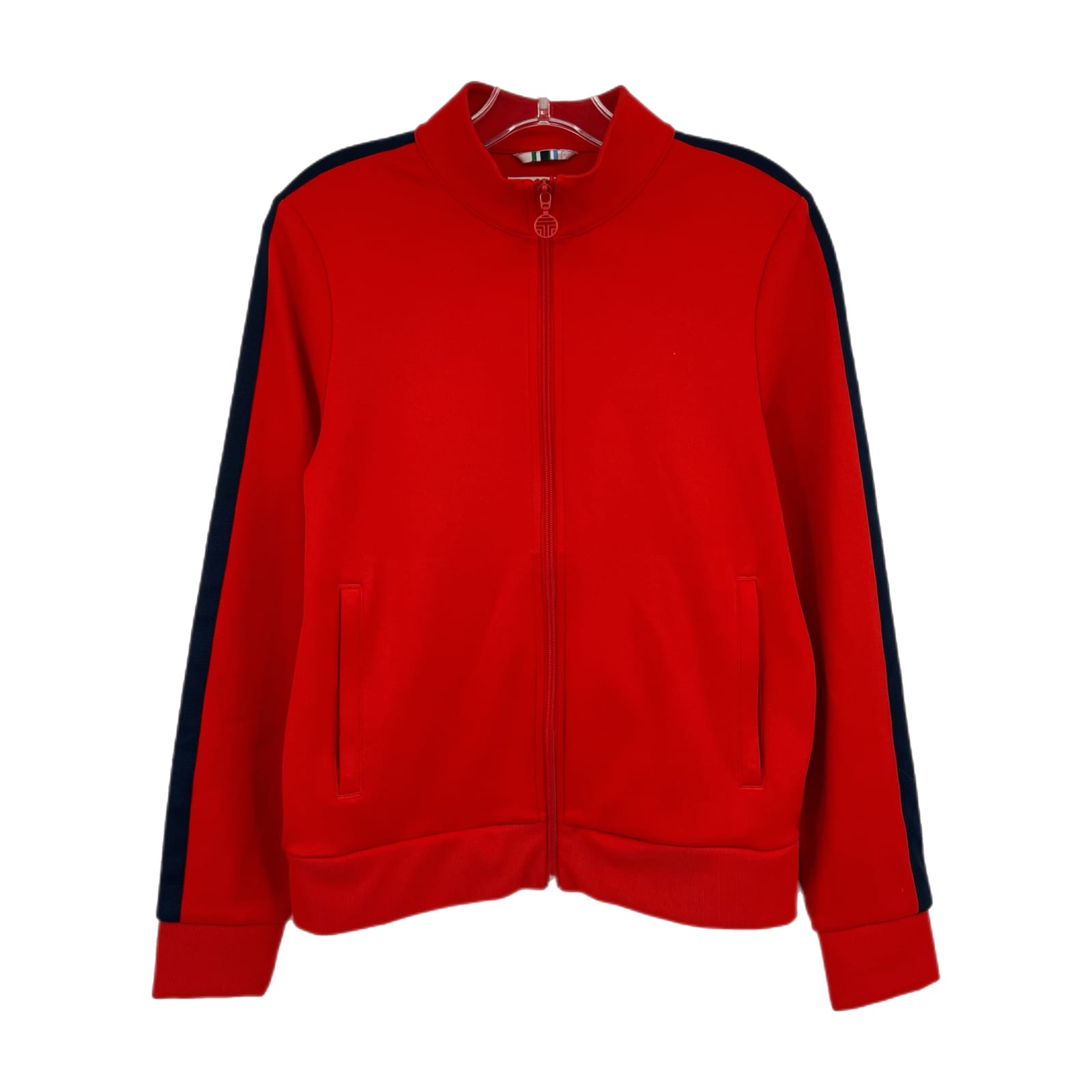 Tory Burch Red Blue Zip Up Sport Jacket