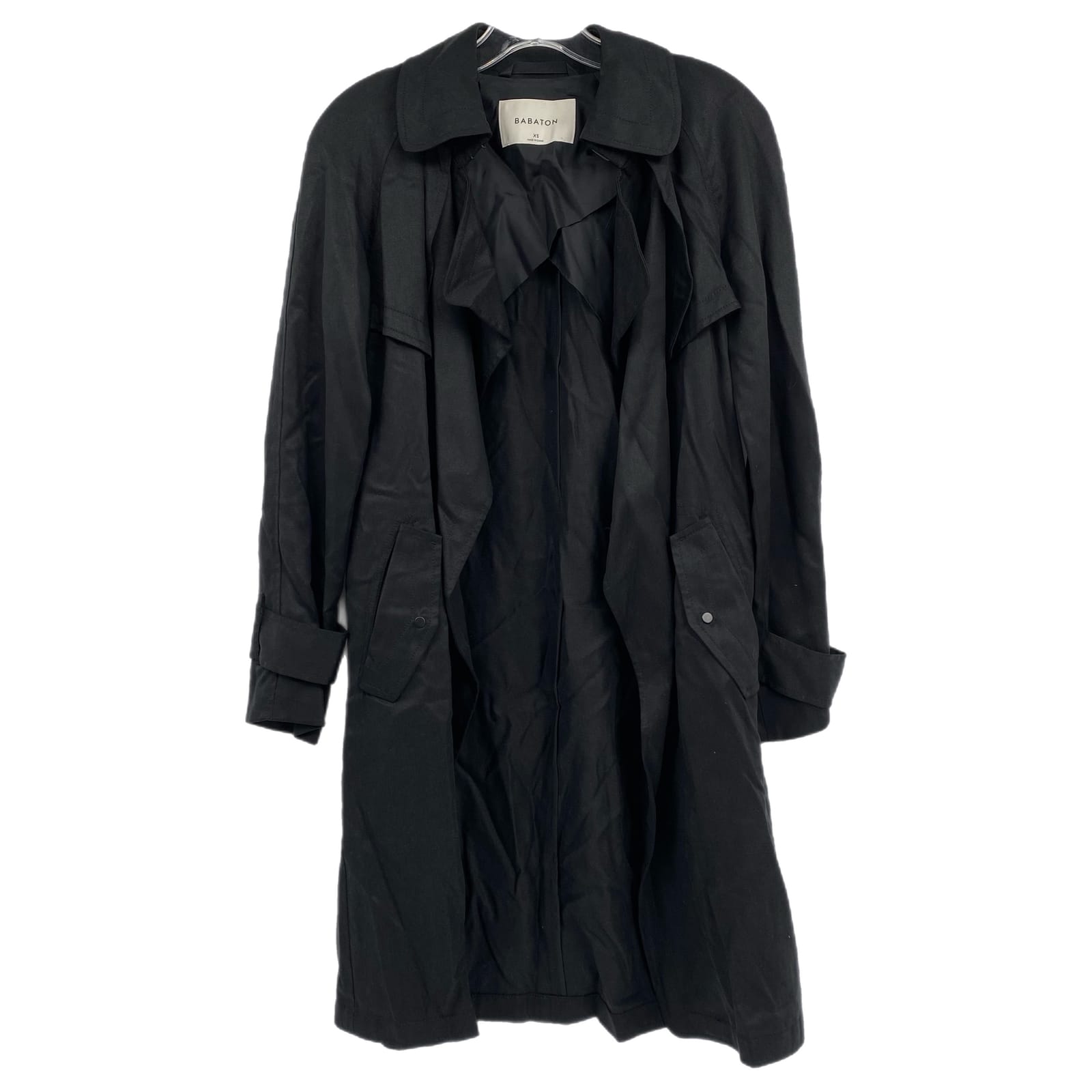 Babaton Classic Black Long Sleeve Duster Jacket