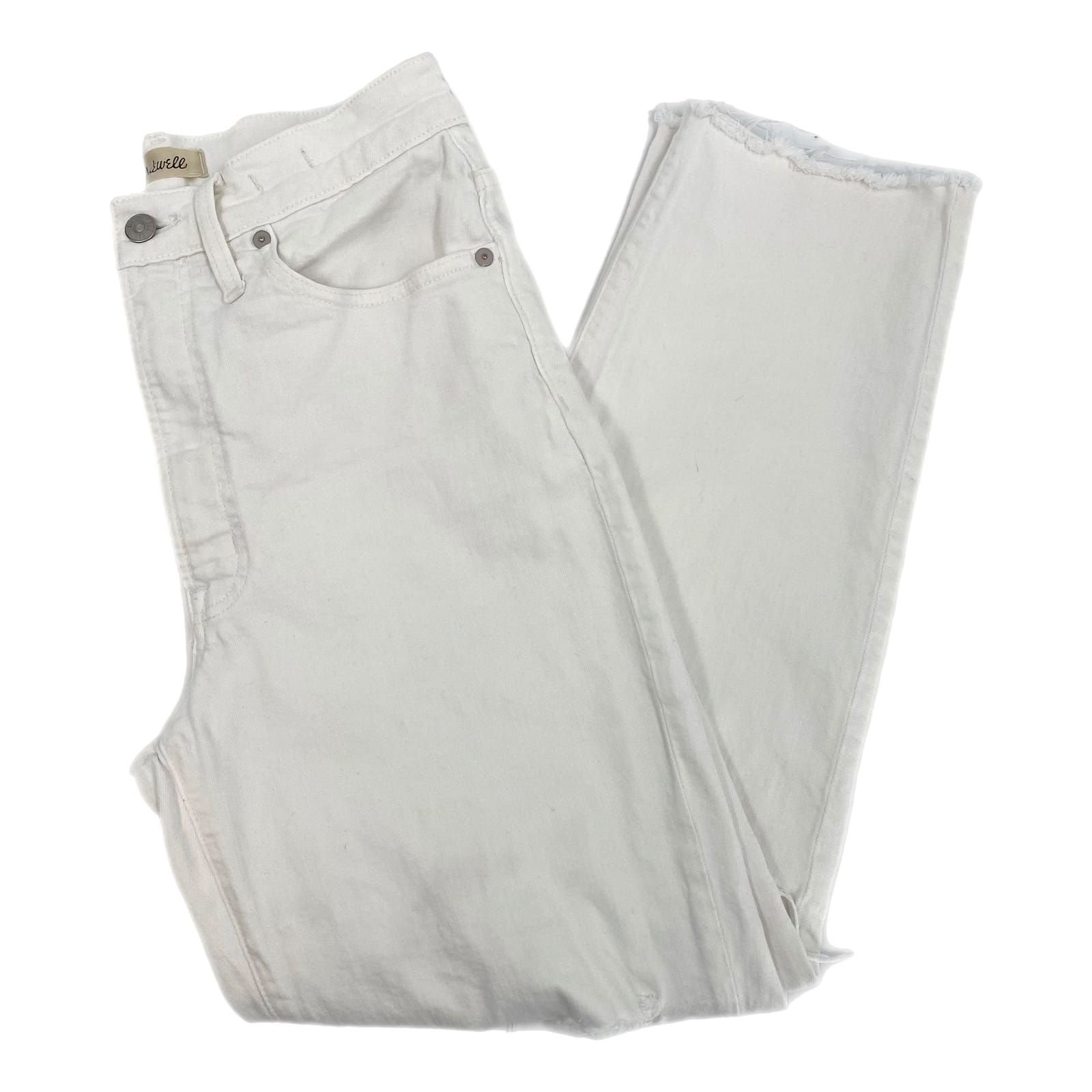 Madewell White Perfect Vintage Straight Leg Jeans