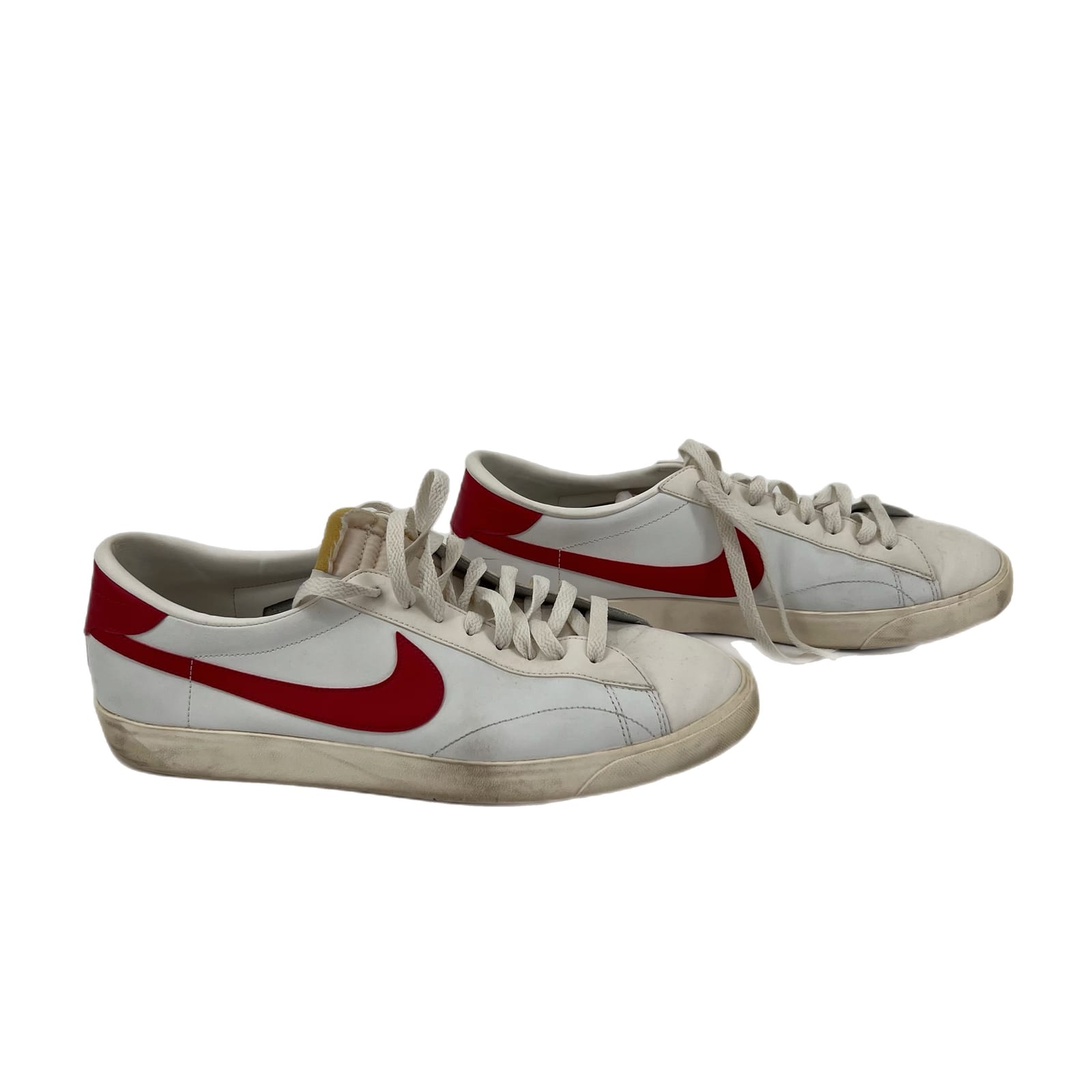 Nike White/Red Classic Athletic Sneakers