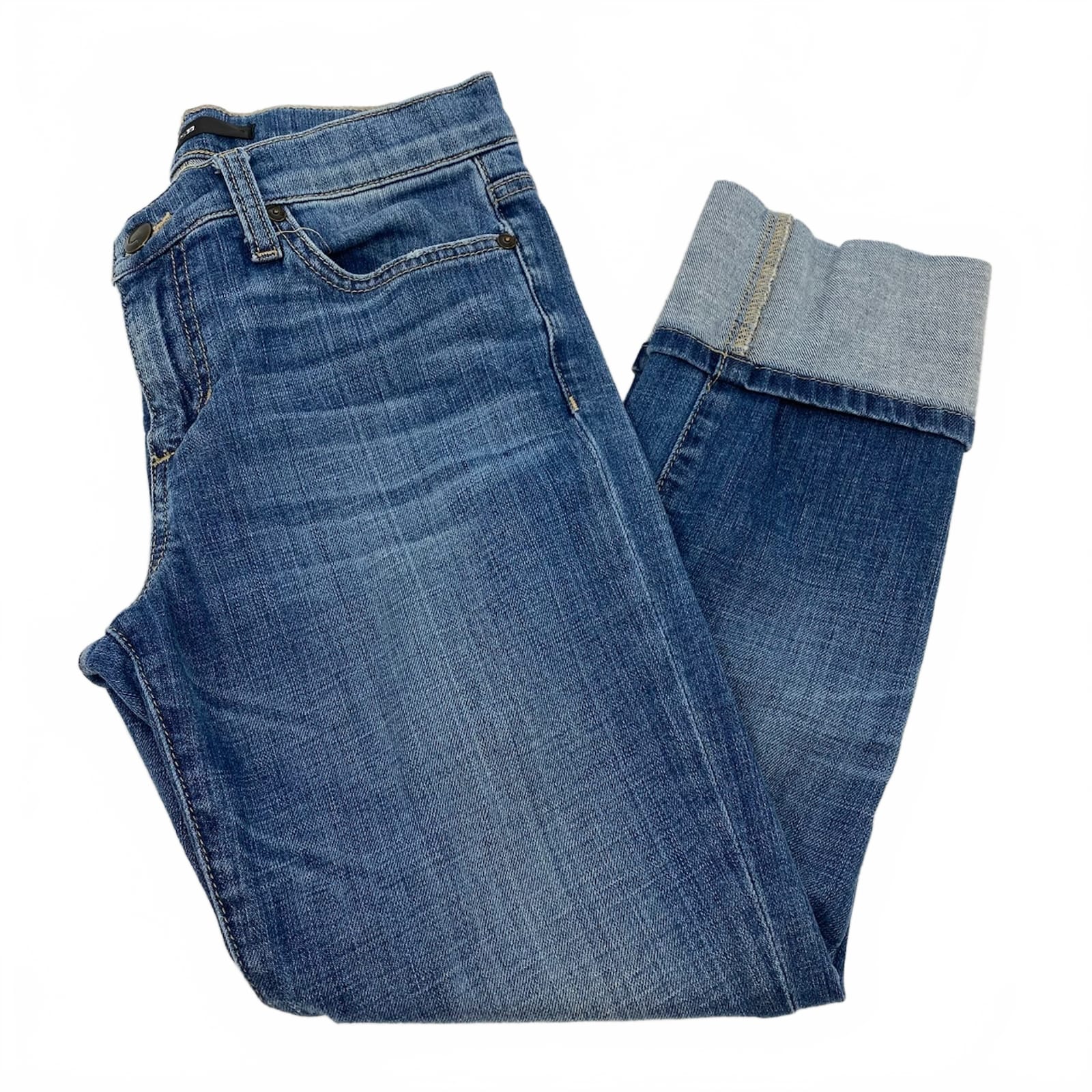 Joe’s Jeans Medium Wash Cuffed Cropped Jeans