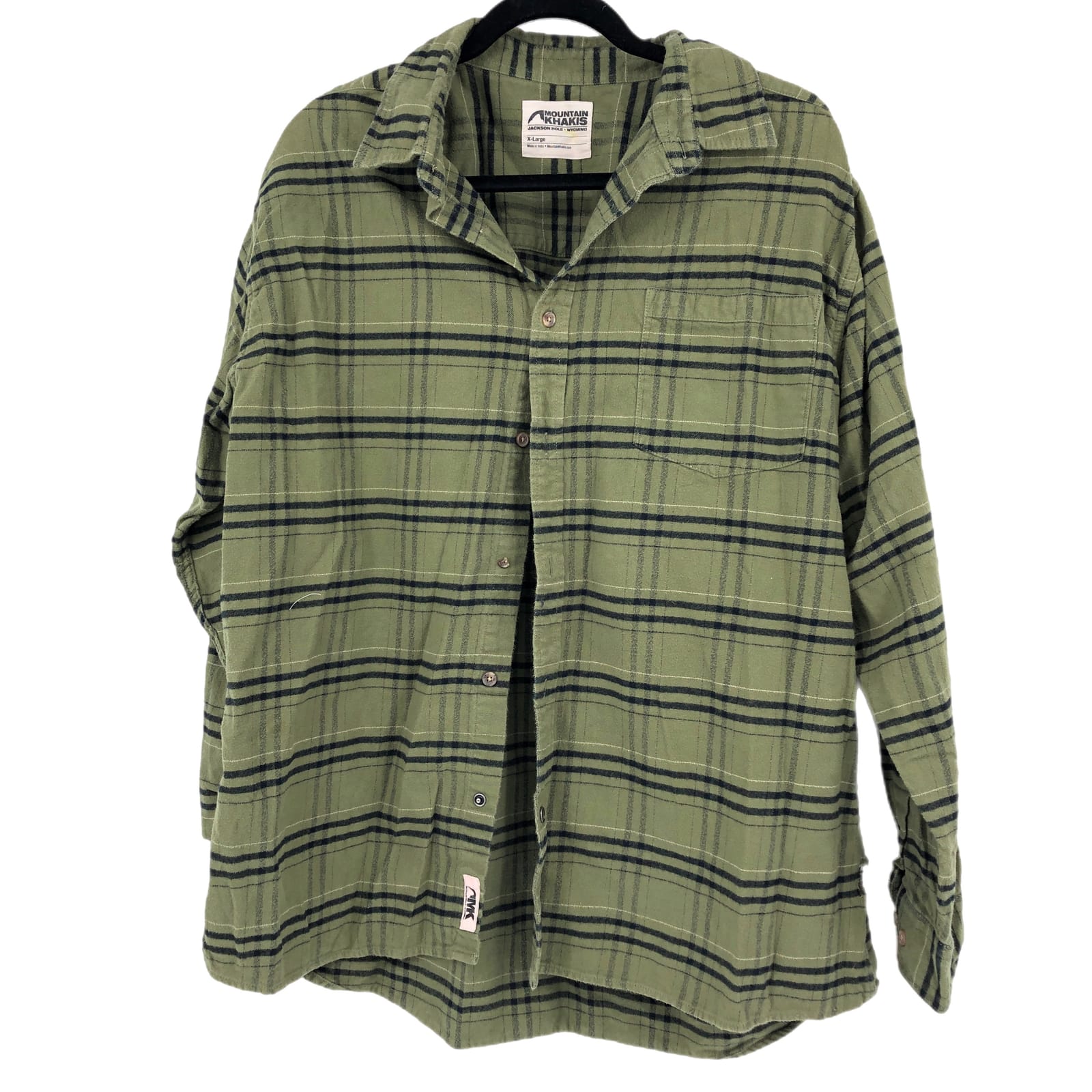 Mountain Khakis Green & Black Plaid Button-Up Shirt