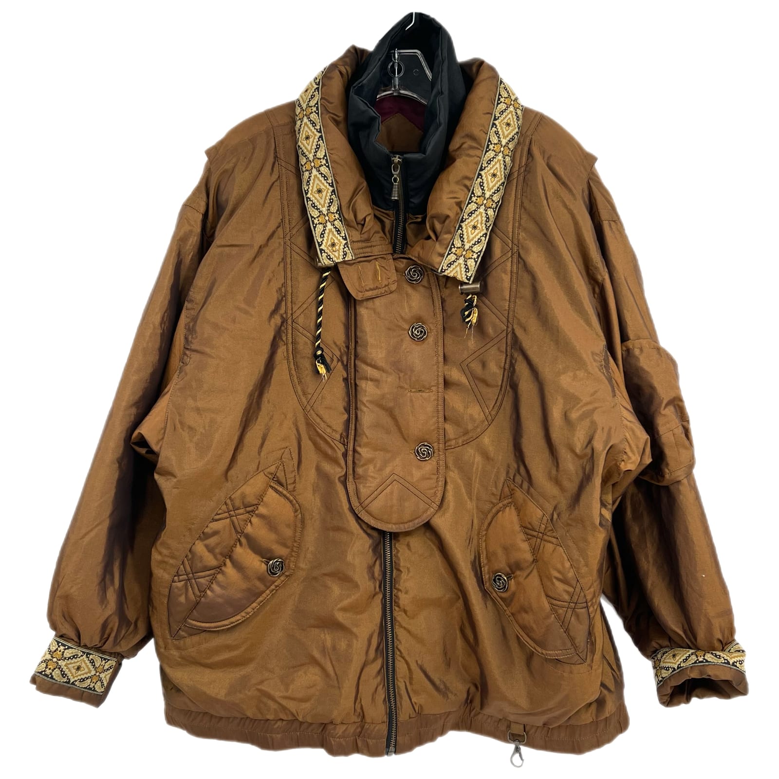Andy Johns Bronze Vintage Puffer Jacket