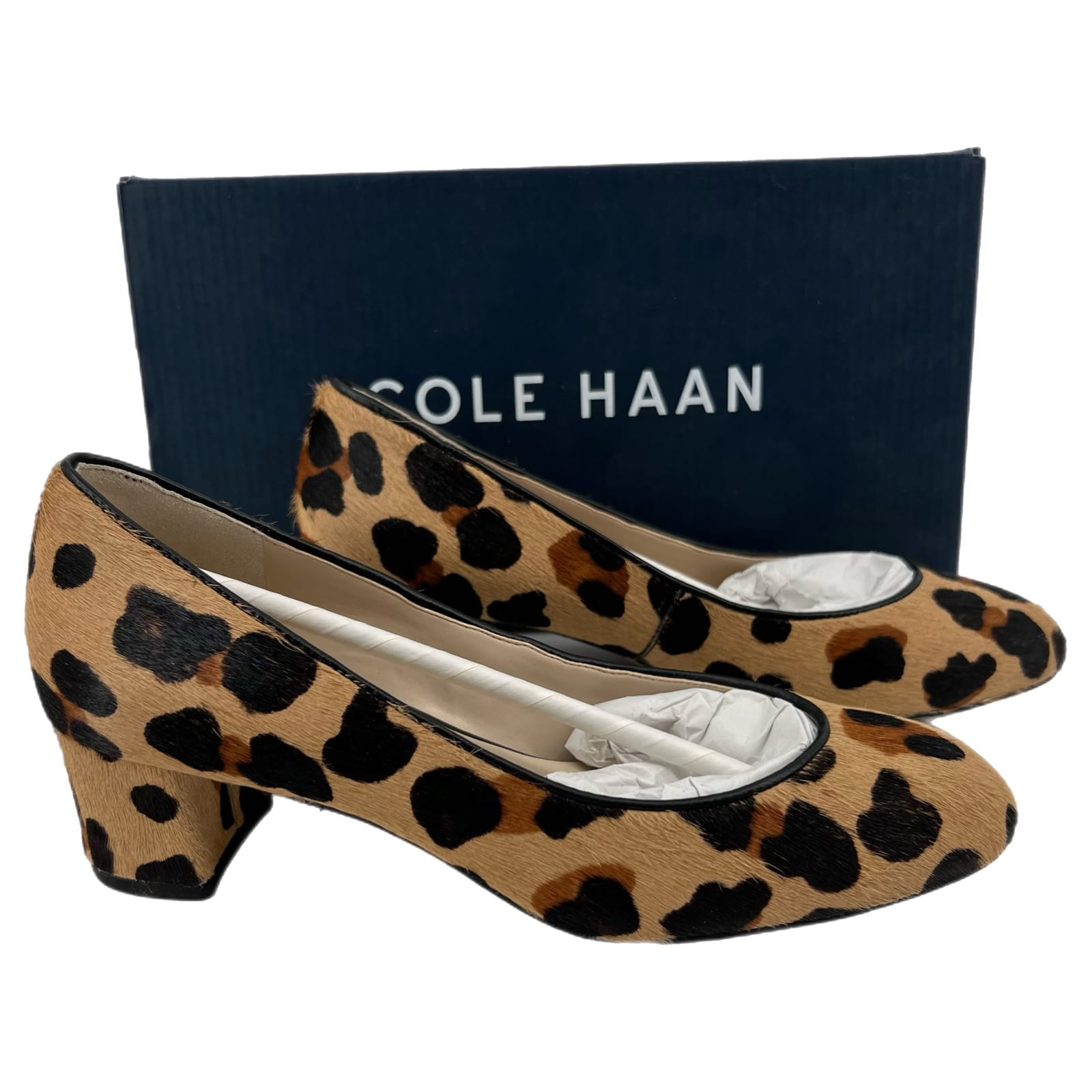 Cole Haan Tan Animal Print Heels