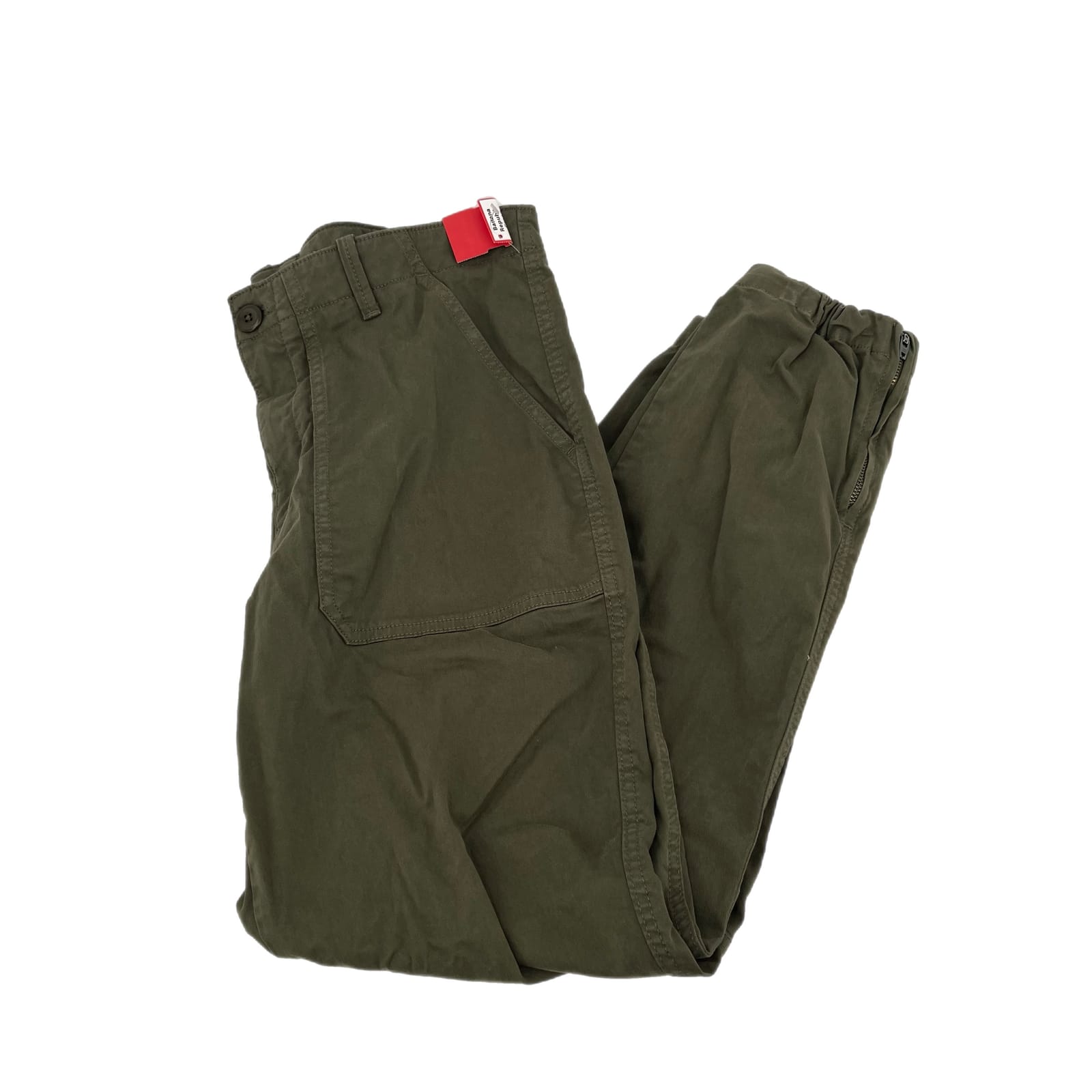 Banana Republic Green Cotton Straight Leg Pants