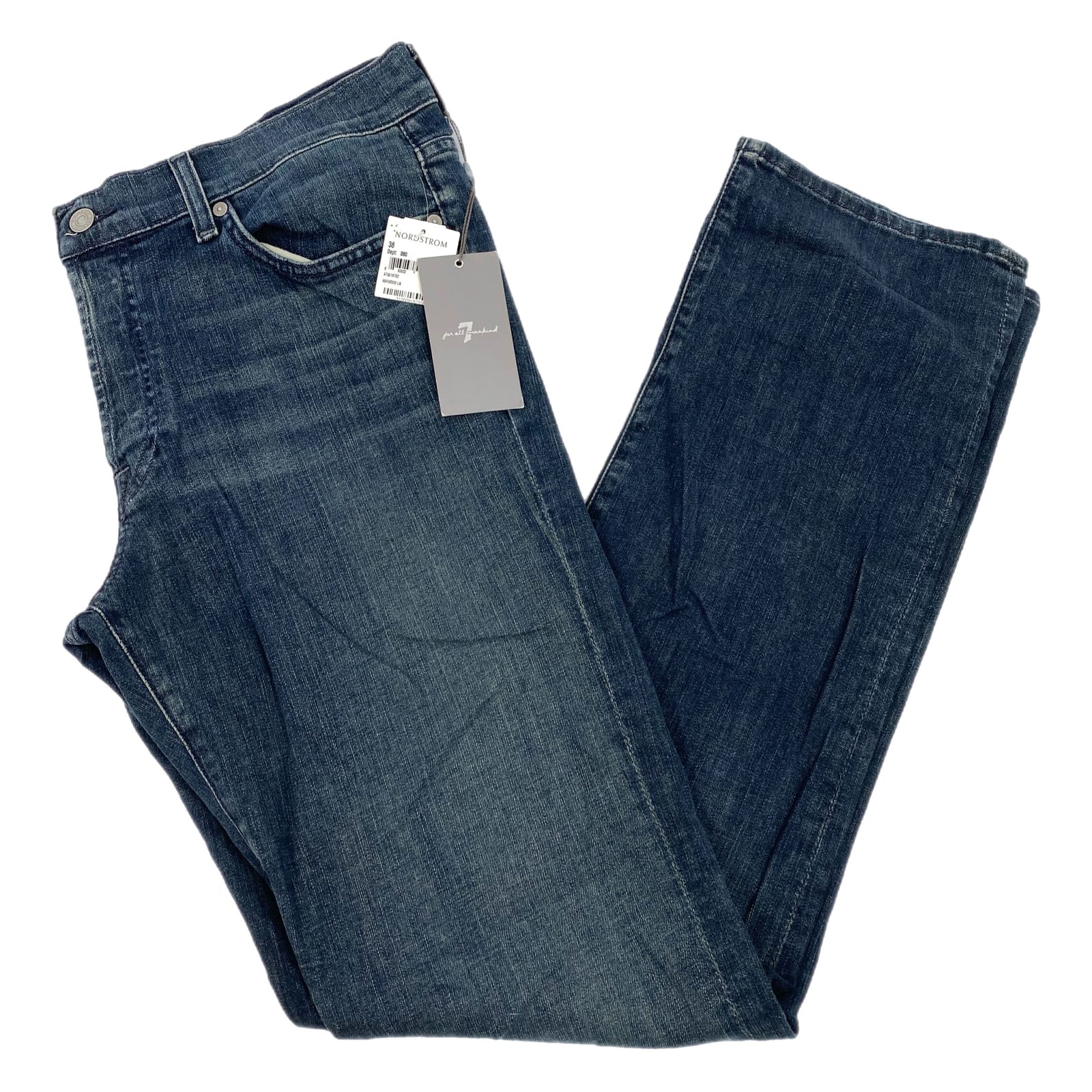 7 For All Mankind Dark Wash Straight Leg Jeans